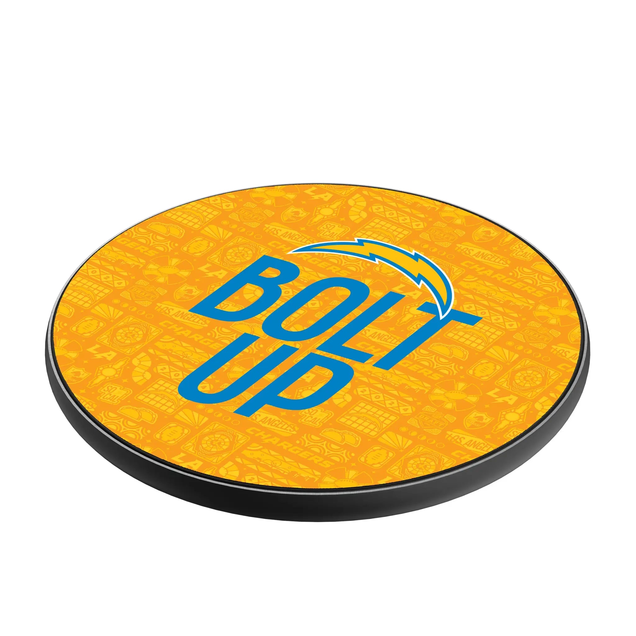 Los Angeles Chargers Deco 15-Watt Wireless Charger - Isometric View