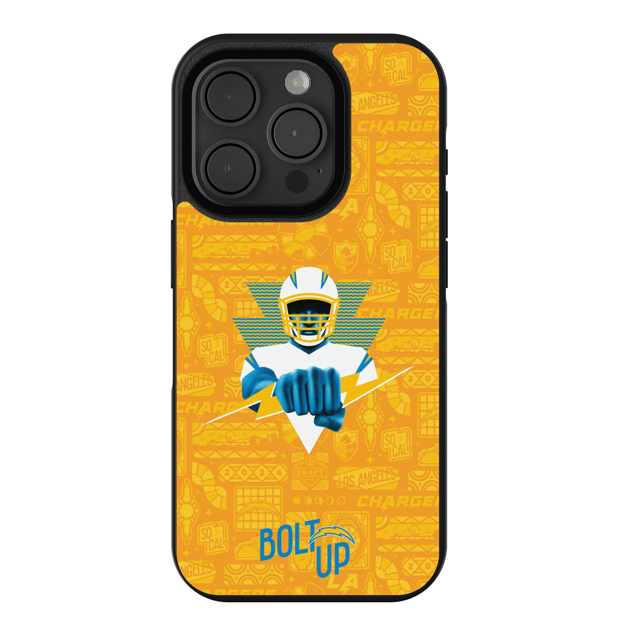 Los Angeles Chargers Deco iPhone Bump Phone Case for Apple iPhone