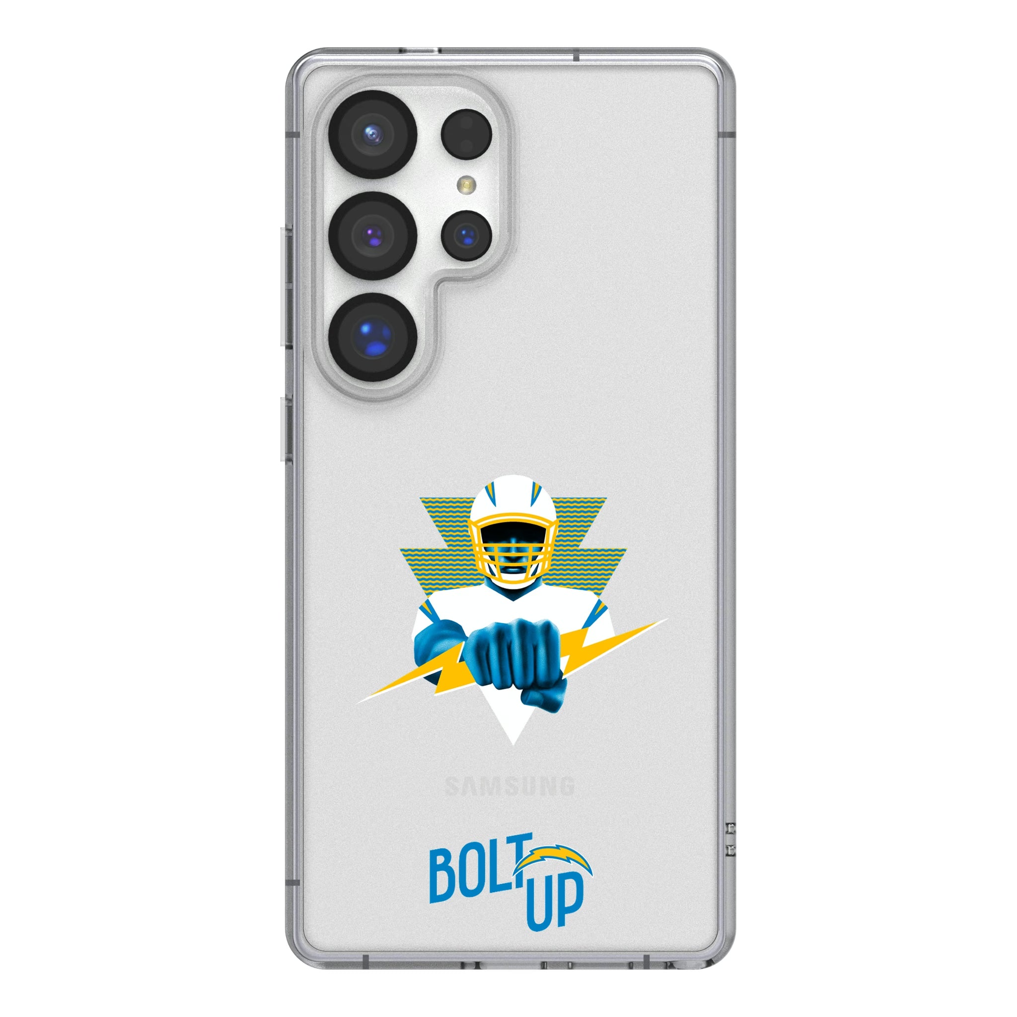 Los Angeles Chargers Deco Galaxy Clear Phone Case for Samsung Galaxy