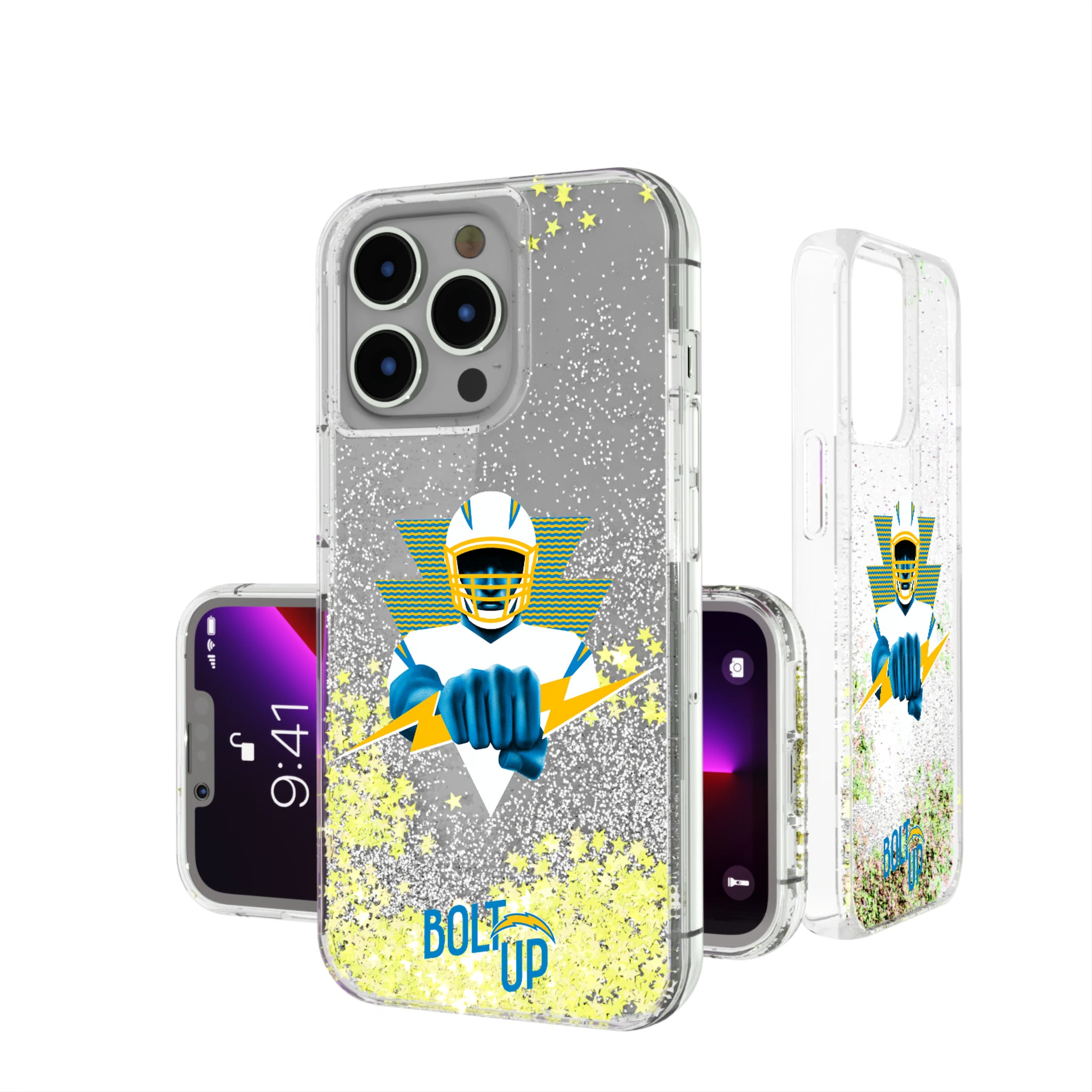 Los Angeles Chargers Deco iPhone Glitter Phone Case for Apple iPhone