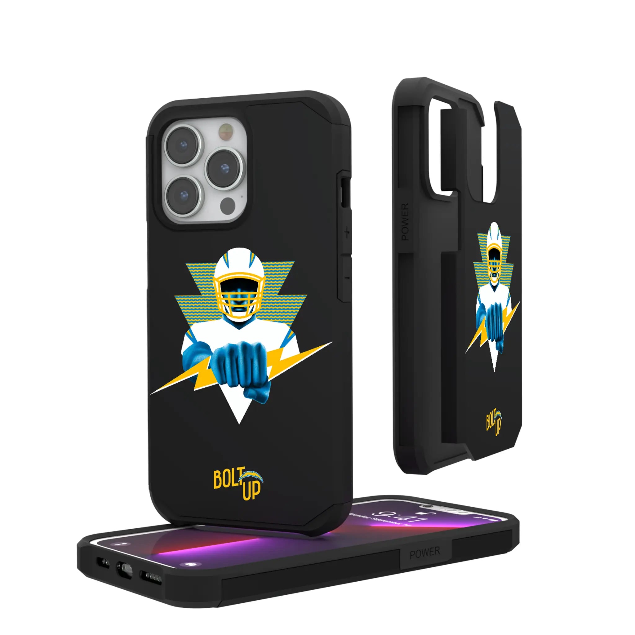 Los Angeles Chargers Deco iPhone Rugged Phone Case for Apple iPhone