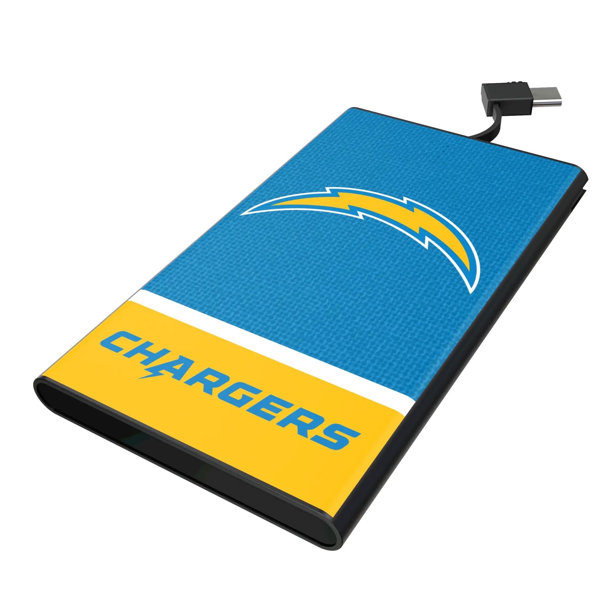 Los Angeles Chargers Endzone Solid 5000mAh Flat Power Bank