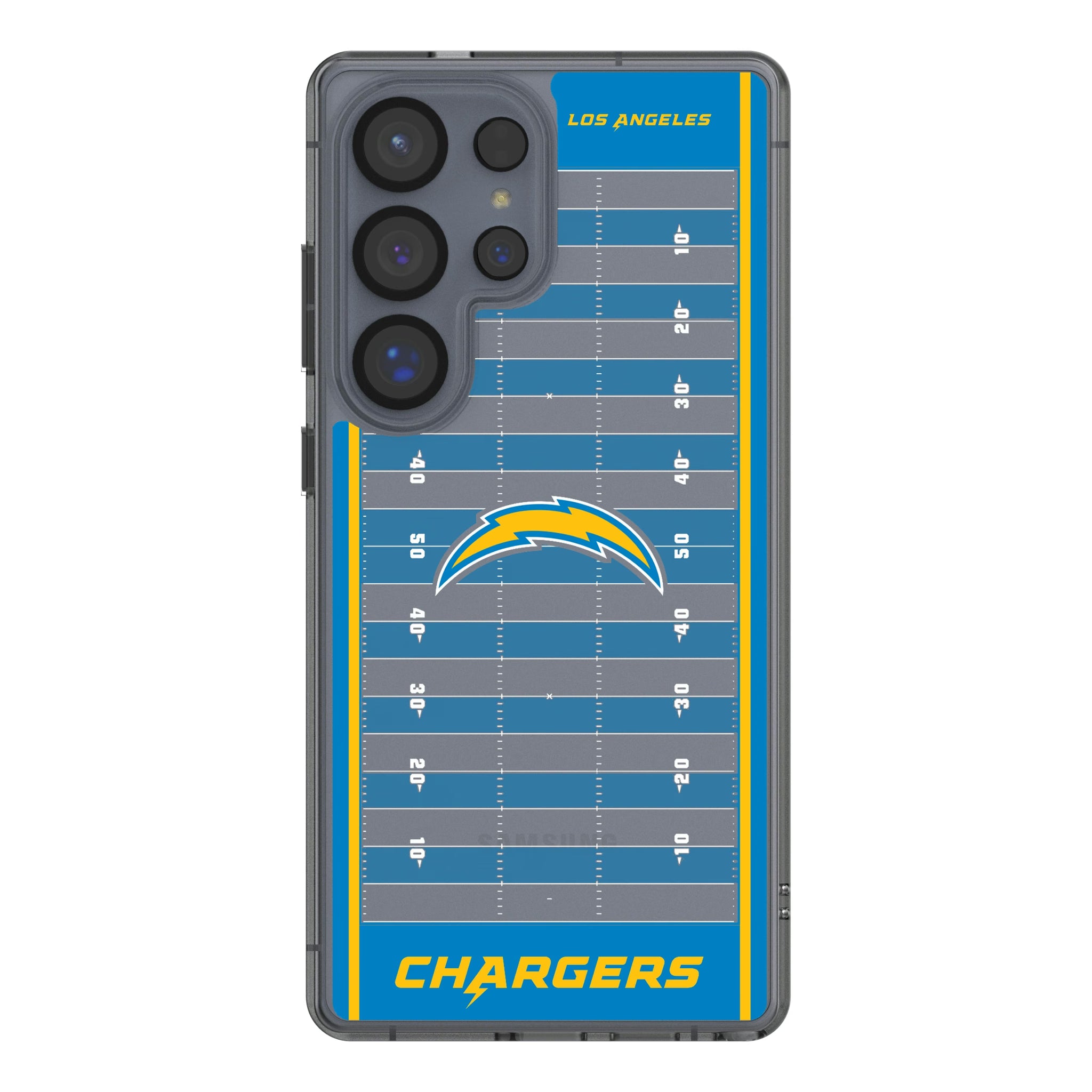 Los Angeles Chargers Field Galaxy Clear Phone Case for Samsung Galaxy