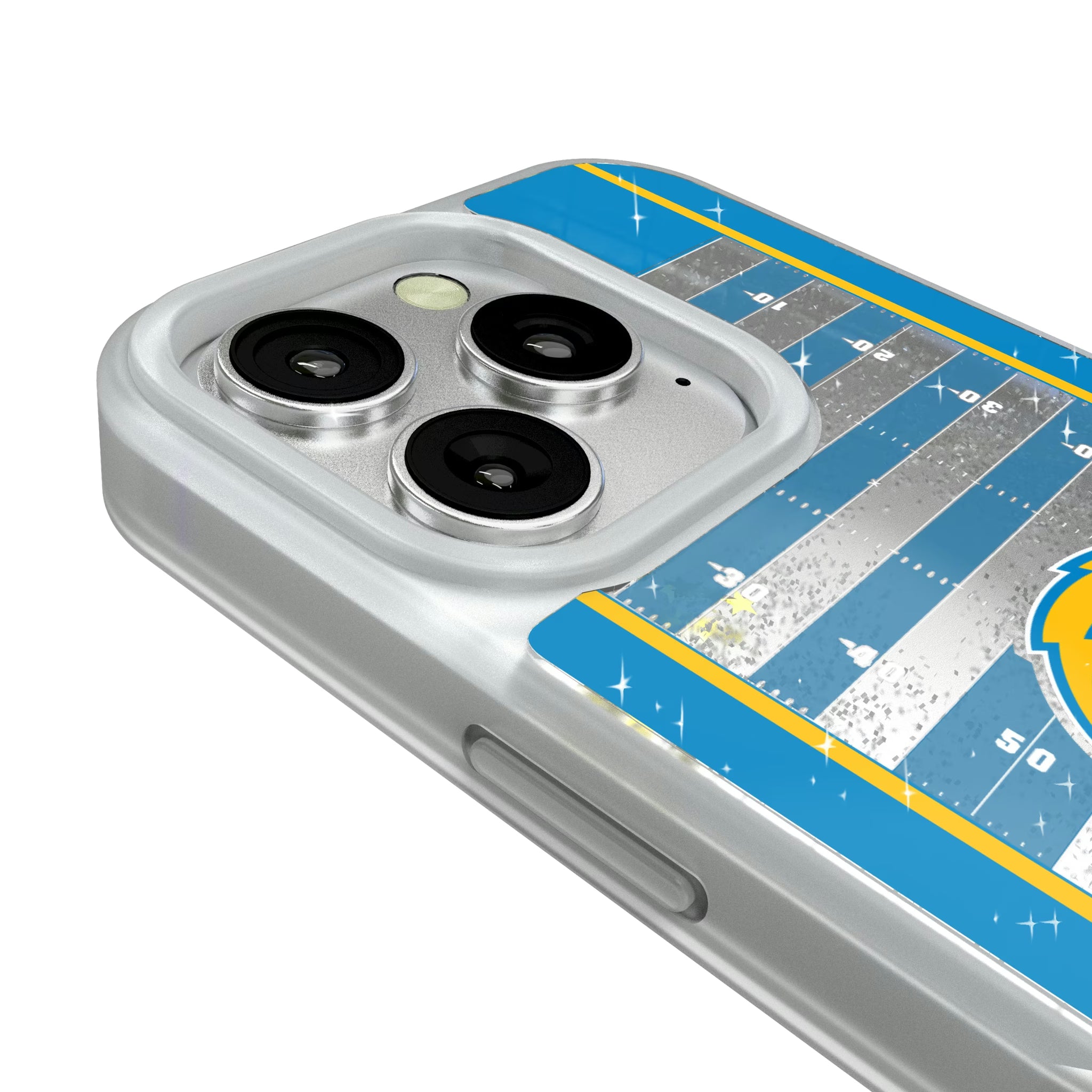 Los Angeles Chargers Field iPhone Glitter Phone Case for Apple iPhone - Detail#Device_iPhone 16 Pro