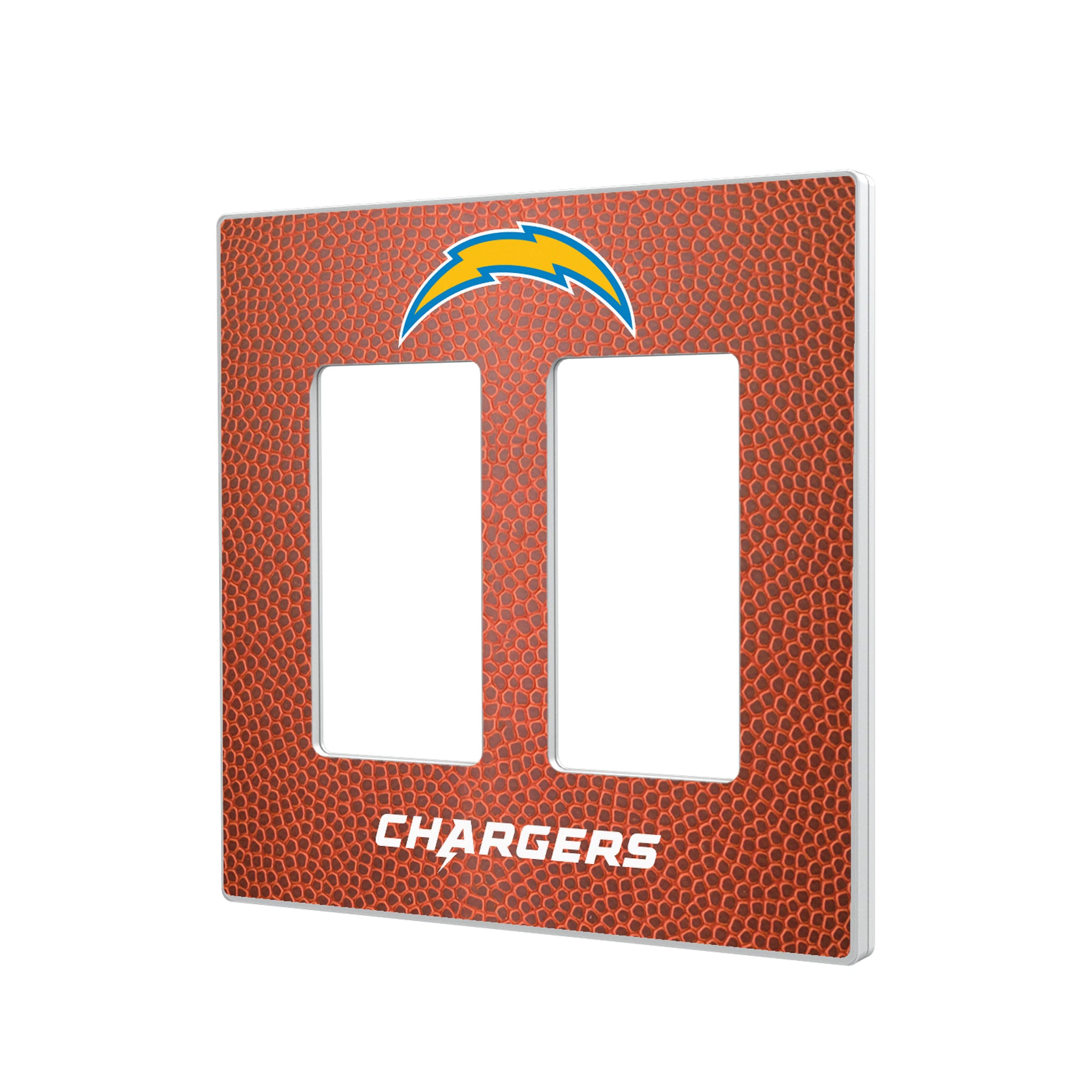 Los Angeles Chargers Football Hidden-Screw Light Switch Plate#Style_Double Rocker