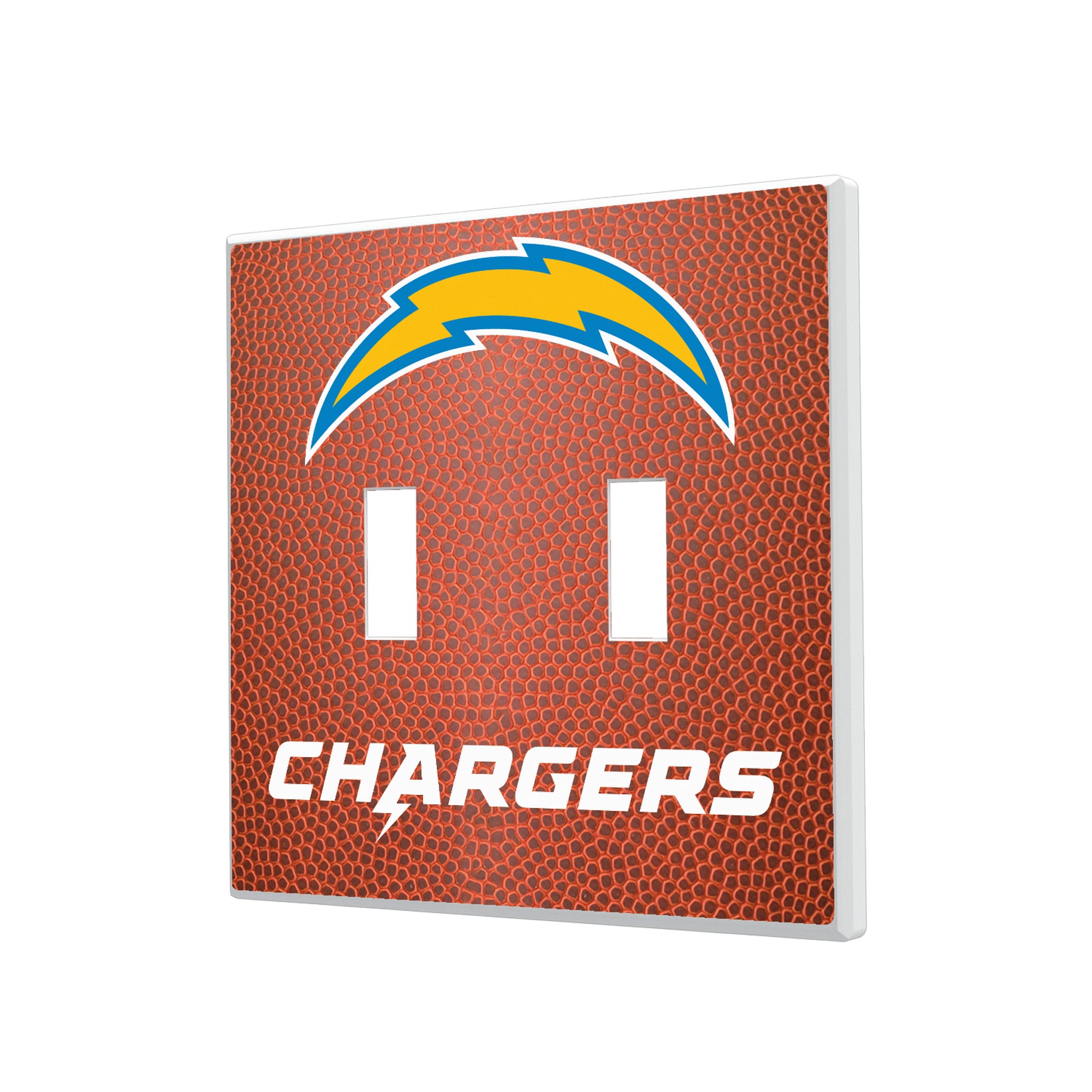 Los Angeles Chargers Football Hidden-Screw Light Switch Plate#Style_Double Toggle