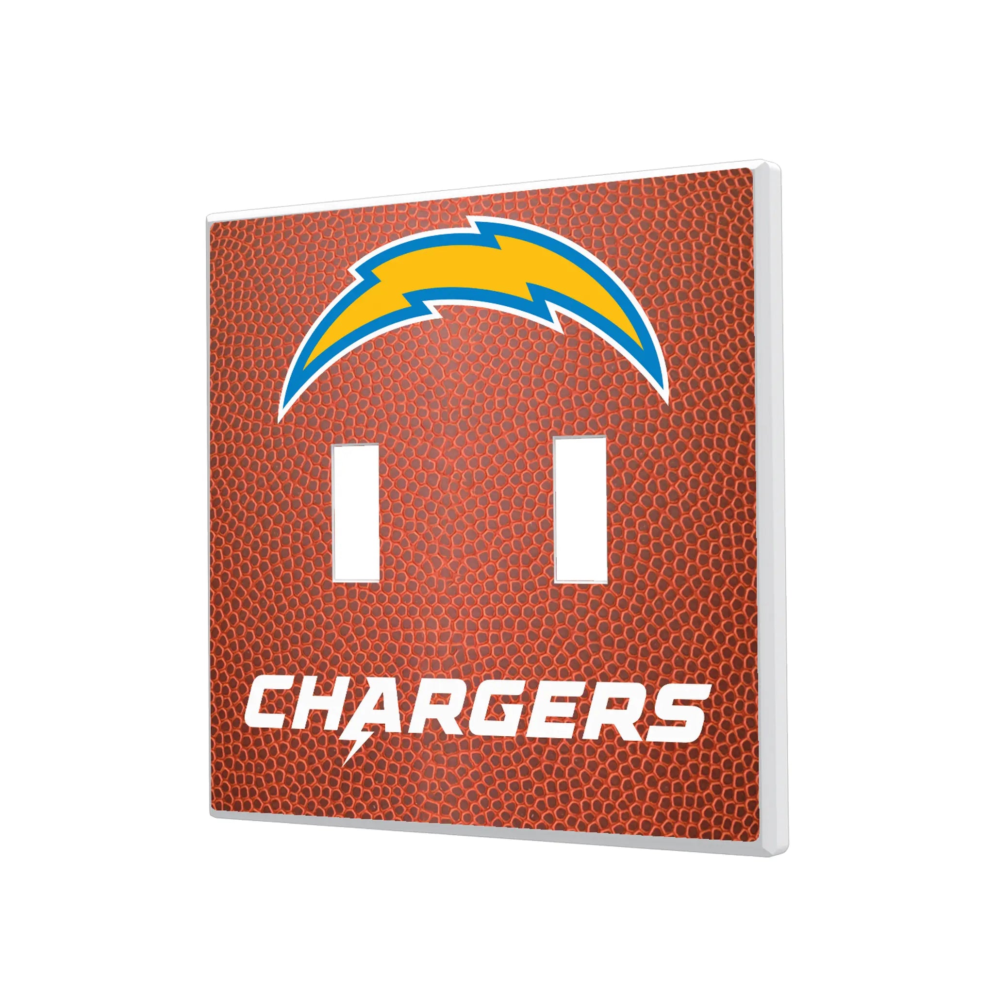 Los Angeles Chargers Football Hidden-Screw Light Switch Plate#Style_Double Toggle