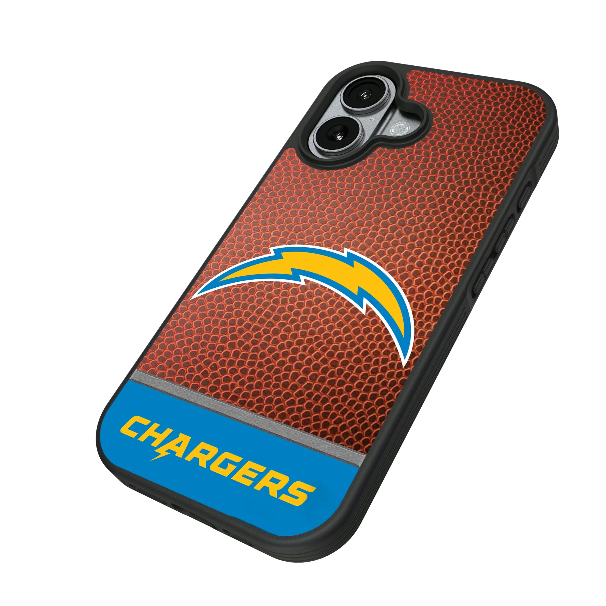 Los Angeles Chargers Football Wordmark iPhone Bump Phone Case for Apple iPhone - Isometric View#Device_iPhone 17