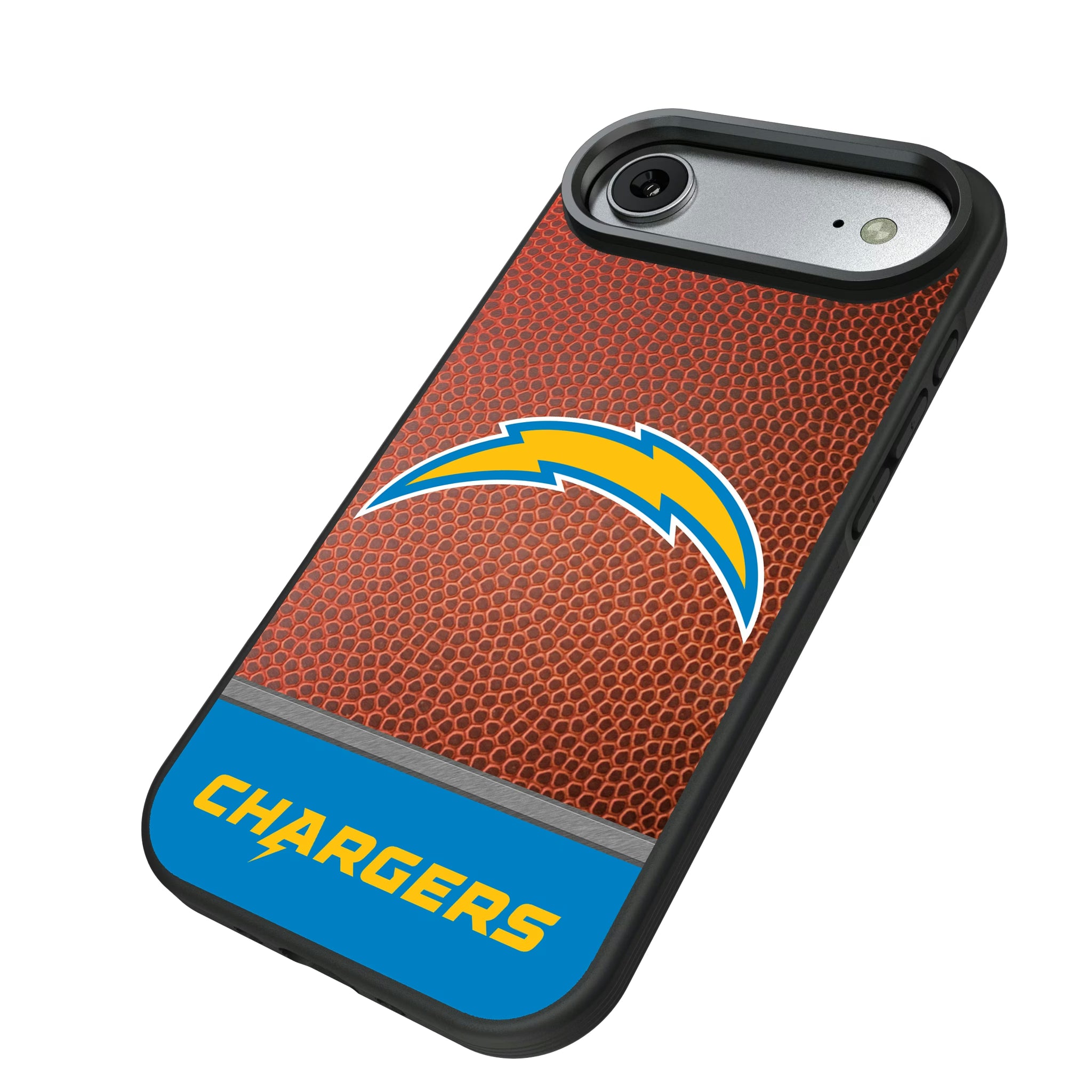 Los Angeles Chargers Football Wordmark iPhone Bump Phone Case for Apple iPhone - Isometric View#Device_iPhone Air