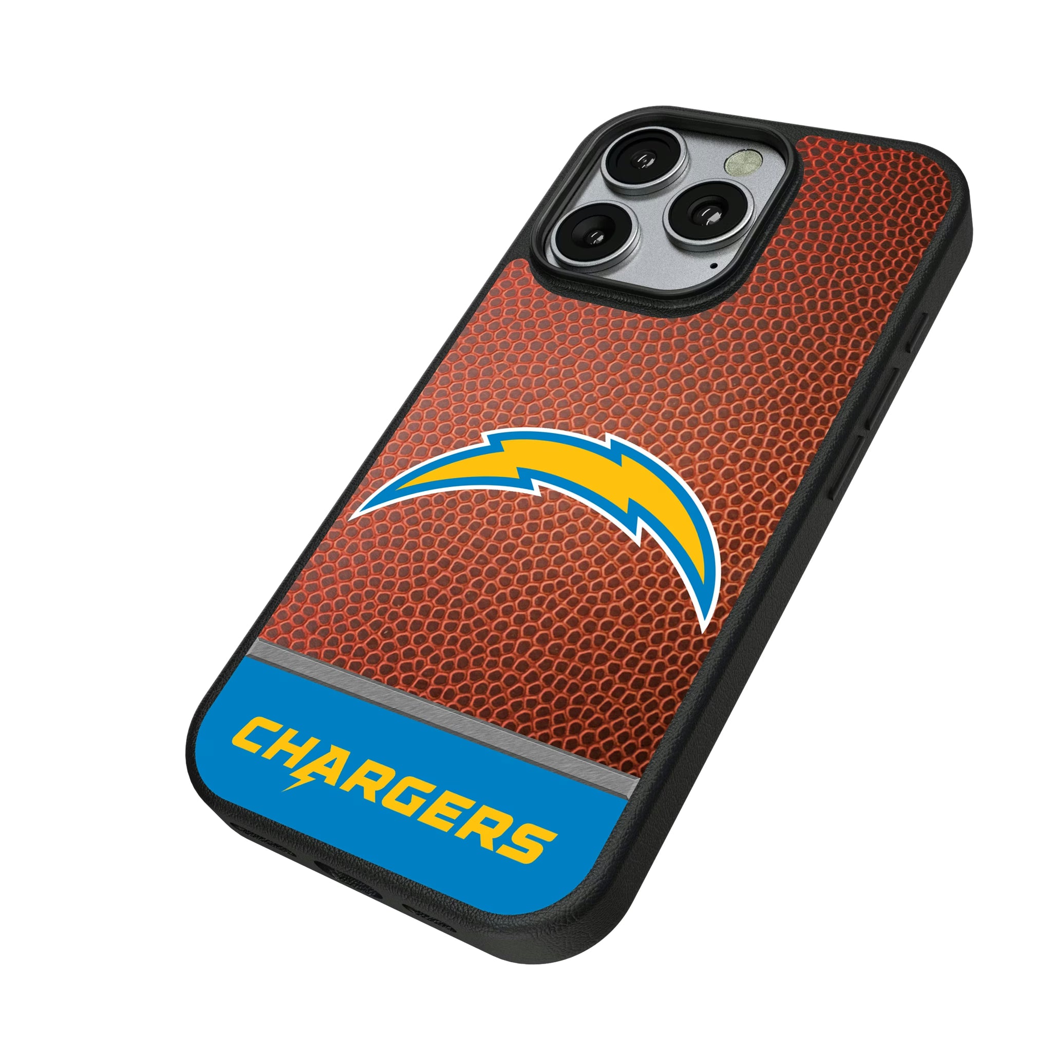 Los Angeles Chargers Football Wordmark iPhone MagSafe Compatible Phone Case for Apple iPhone - Isometric View