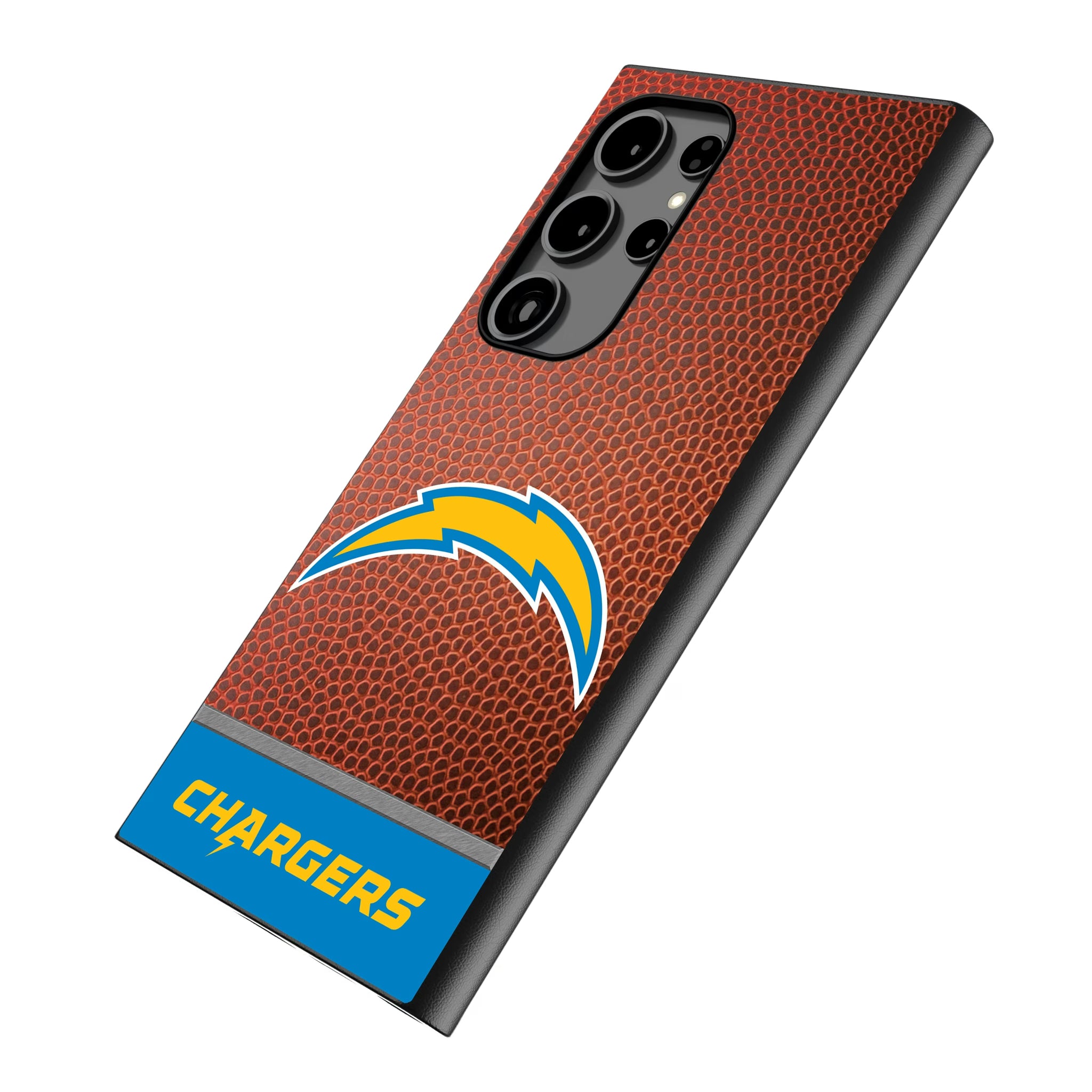 Los Angeles Chargers Football Wordmark Galaxy MagSafe Compatible Phone Case for Samsung Galaxy - Isometric View
