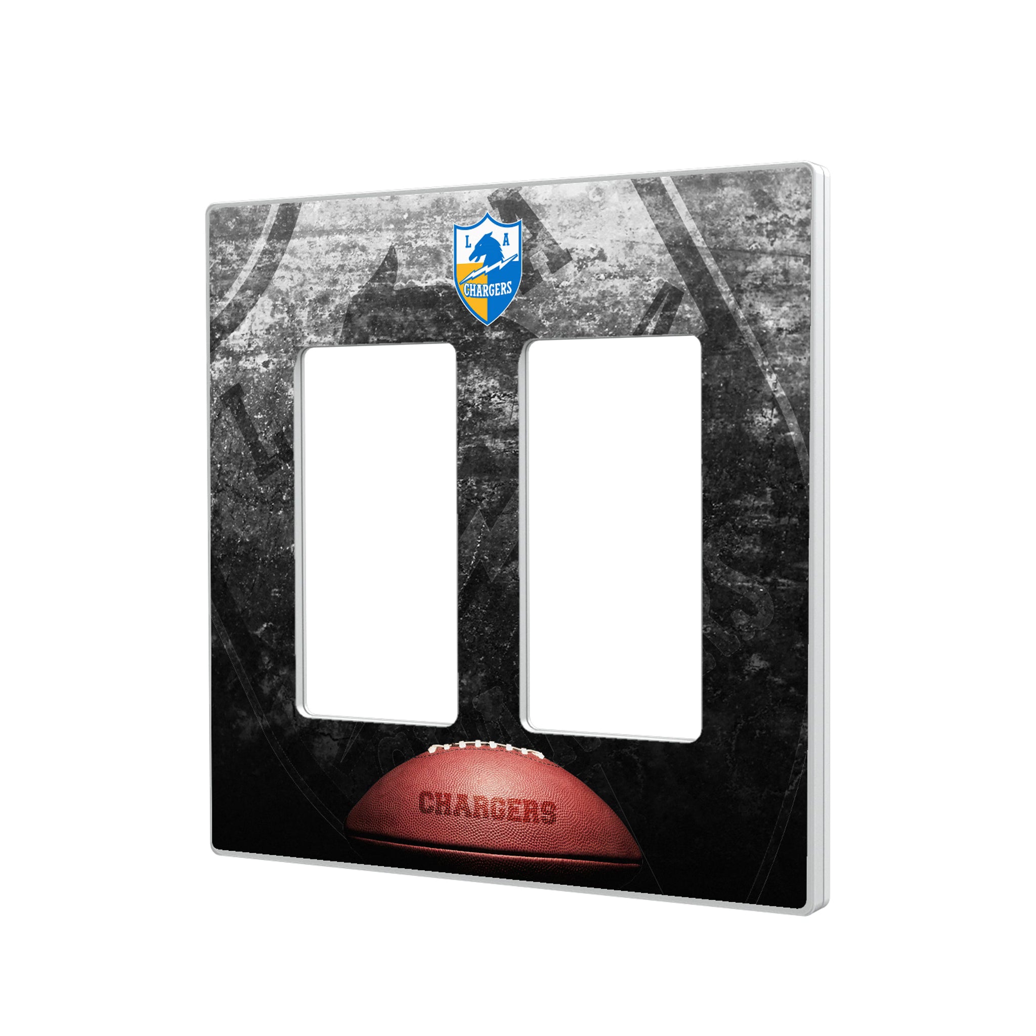 Los Angeles Chargers Historic Collection Legendary Hidden-Screw Light Switch Plate#Style_Double Rocker