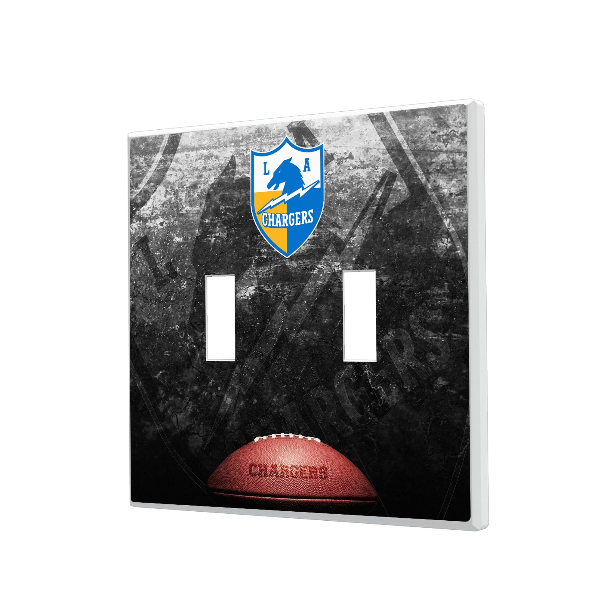 Los Angeles Chargers Historic Collection Legendary Hidden-Screw Light Switch Plate#Style_Double Toggle