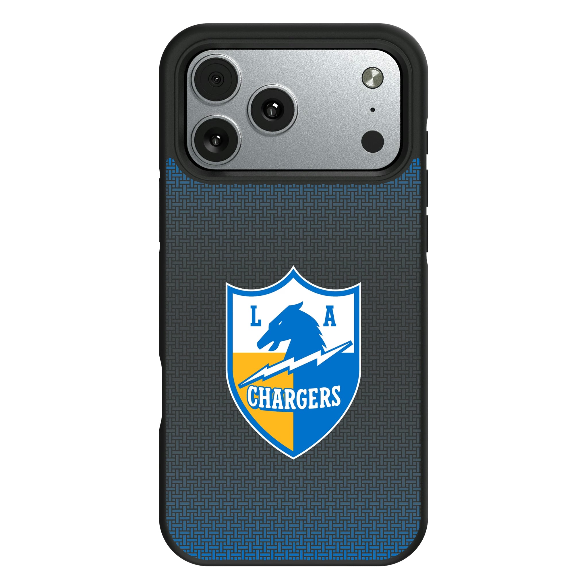 Los Angeles Chargers Historic Collection Linen iPhone Bump Phone Case for Apple iPhone#Device_iPhone 17 Pro Max
