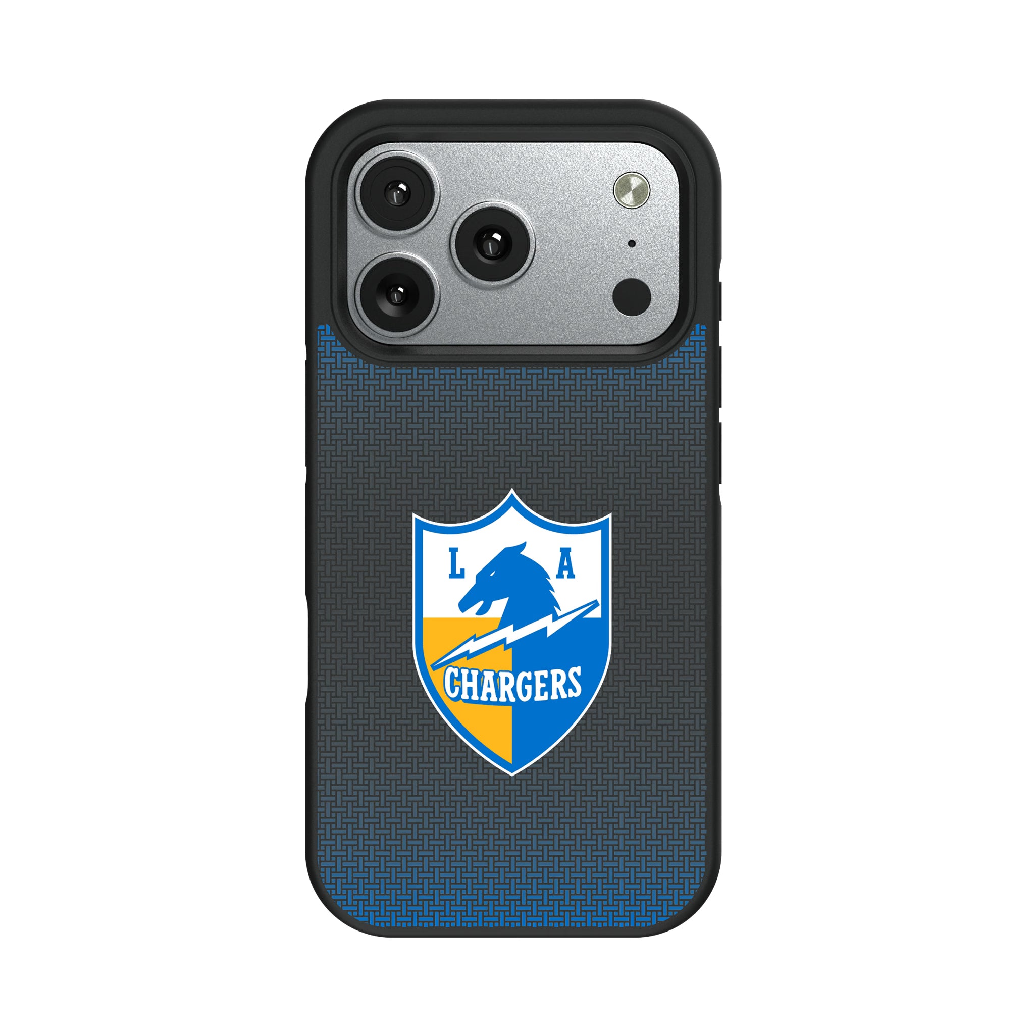 Los Angeles Chargers Historic Collection Linen iPhone Bump Phone Case for Apple iPhone#Device_iPhone 17 Pro