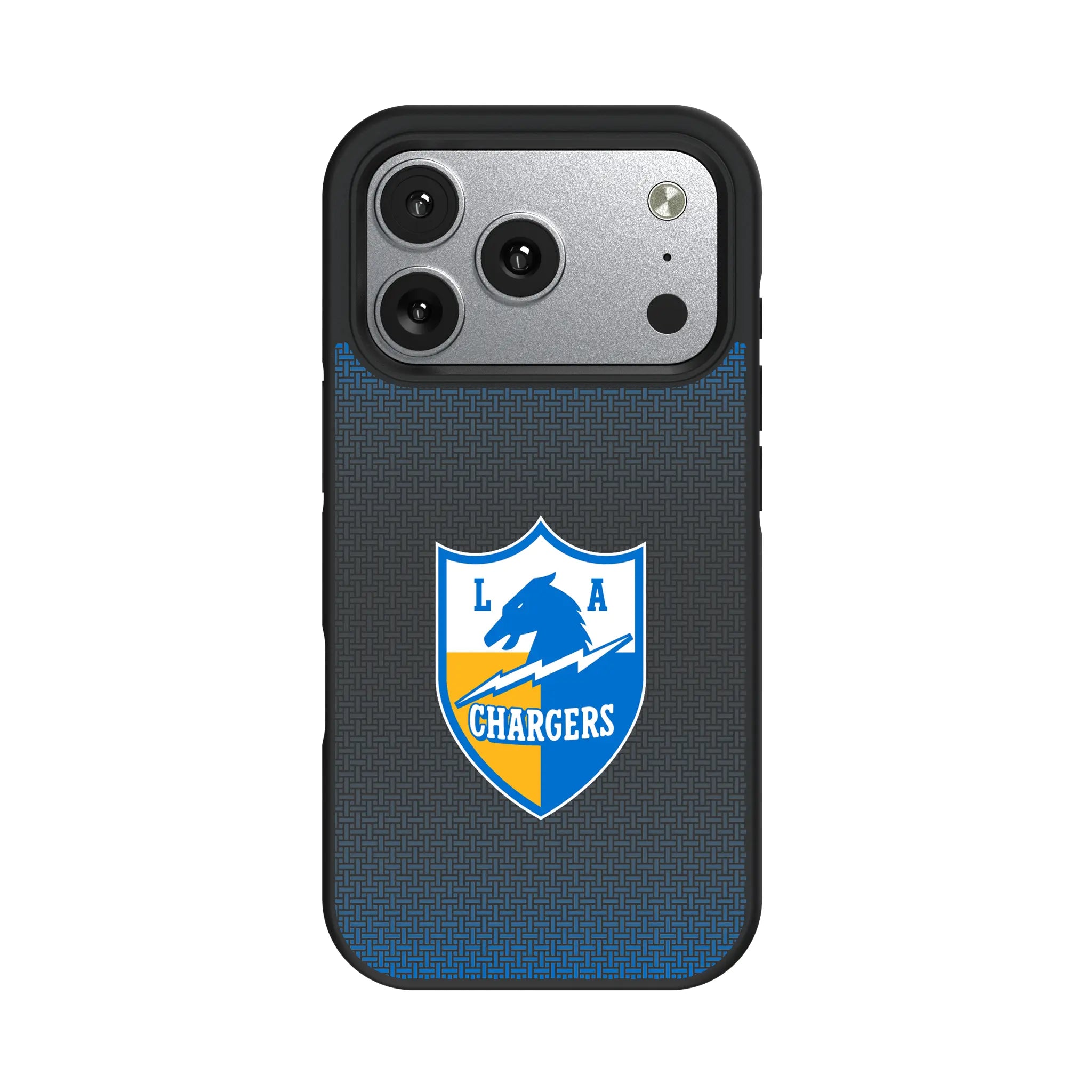 Los Angeles Chargers Historic Collection Linen iPhone Bump Phone Case for Apple iPhone#Device_iPhone 17 Pro
