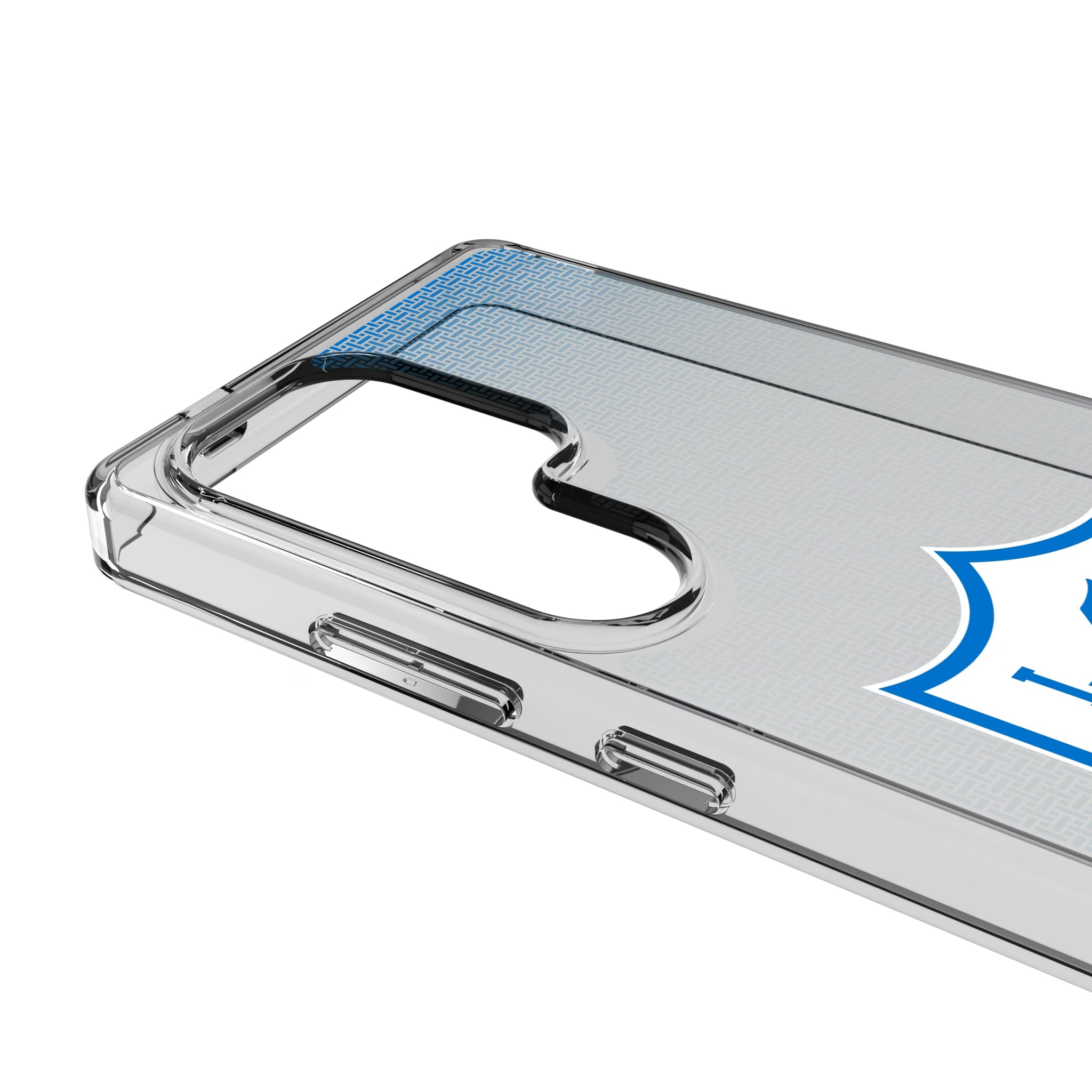 Los Angeles Chargers Historic Collection Linen Galaxy Clear Phone Case for Samsung Galaxy - Detail