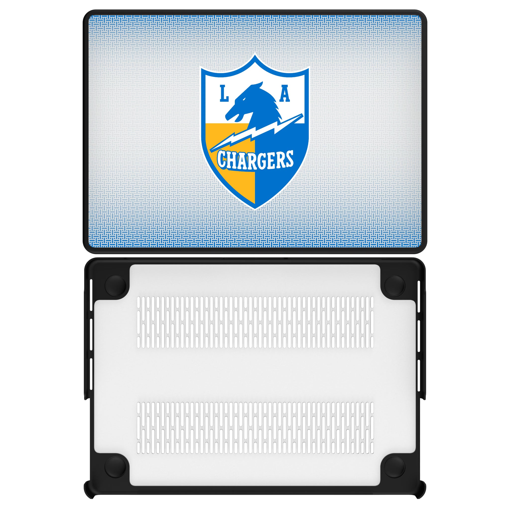 Los Angeles Chargers Historic Collection Linen MacBook Laptop Case for Apple MacBook#Device_MacBook Pro (14-inch, 2021) / MacBook Pro (14-inch, 2023) / MacBook Pro (14-inch, 2024)