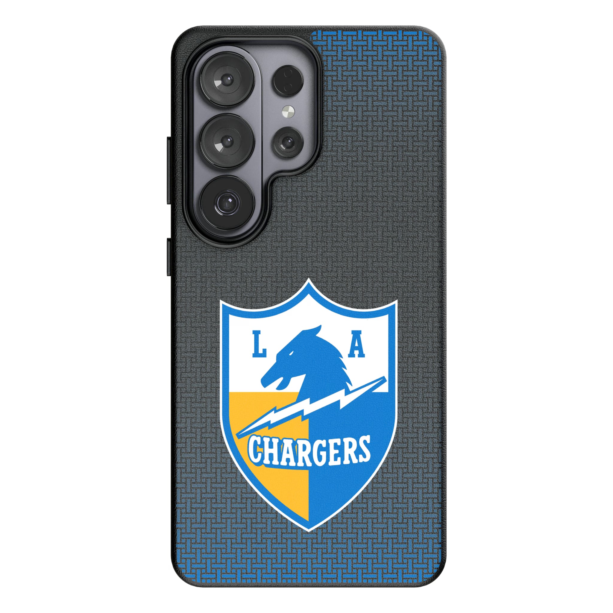 Los Angeles Chargers Historic Collection Linen Galaxy MagSafe Compatible Phone Case for Samsung Galaxy#Device_Galaxy S26 Ultra