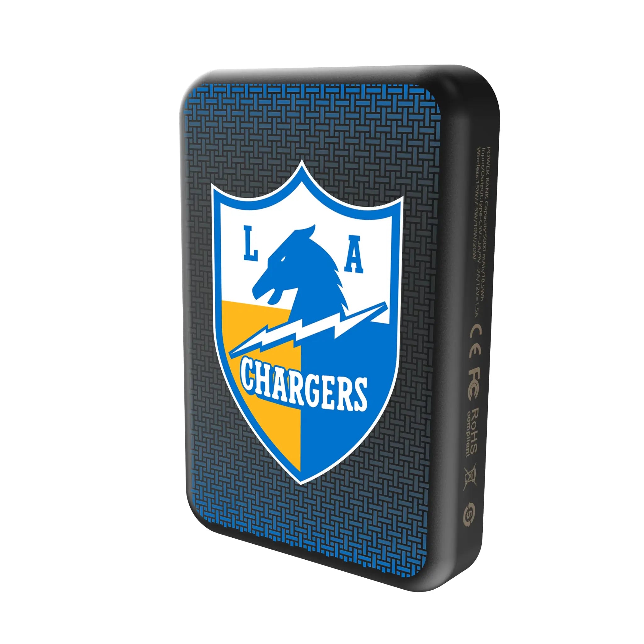 Los Angeles Chargers Historic Collection Linen Wireless Mag Power Bank
