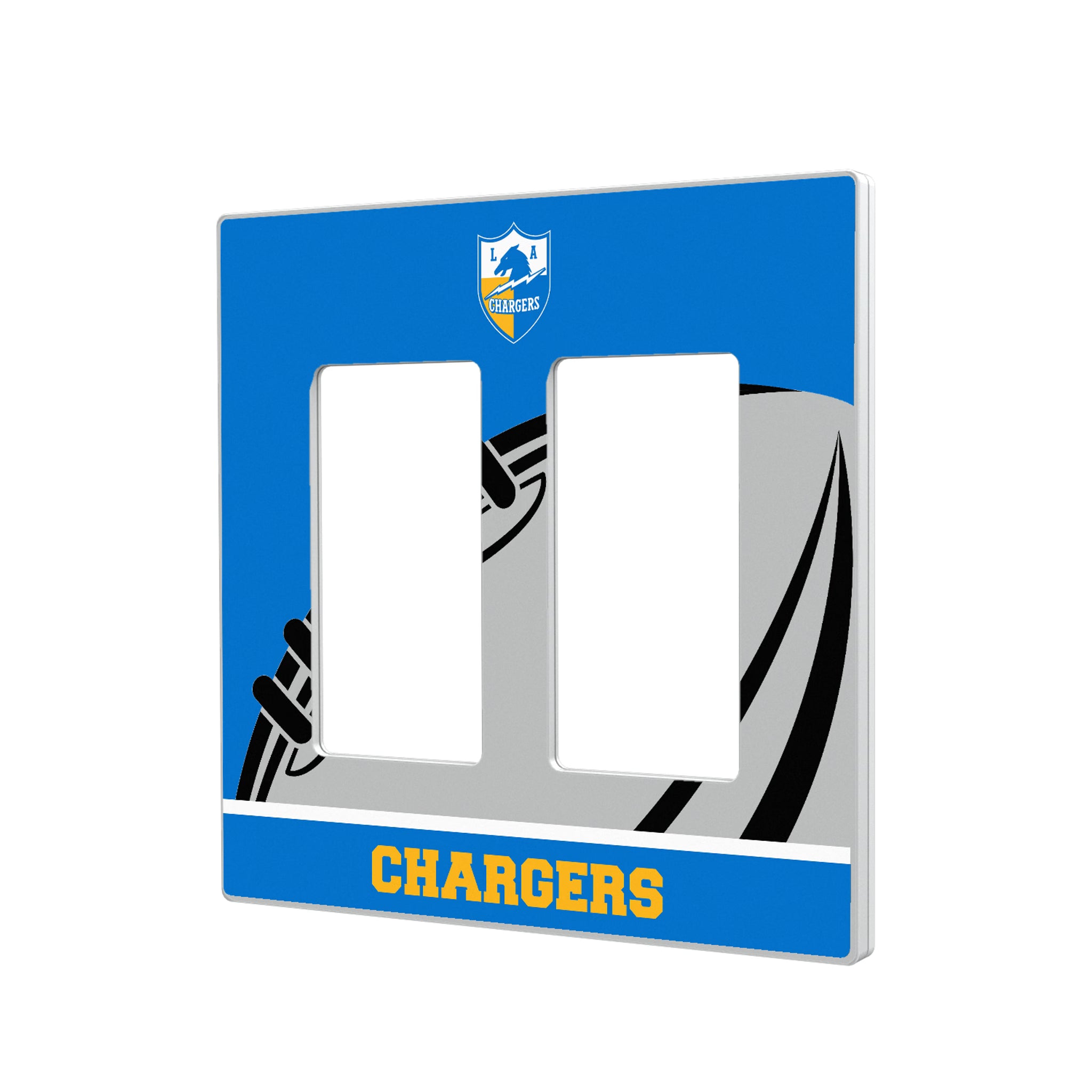 Los Angeles Chargers Historic Collection Passtime Hidden-Screw Light Switch Plate#Style_Double Rocker