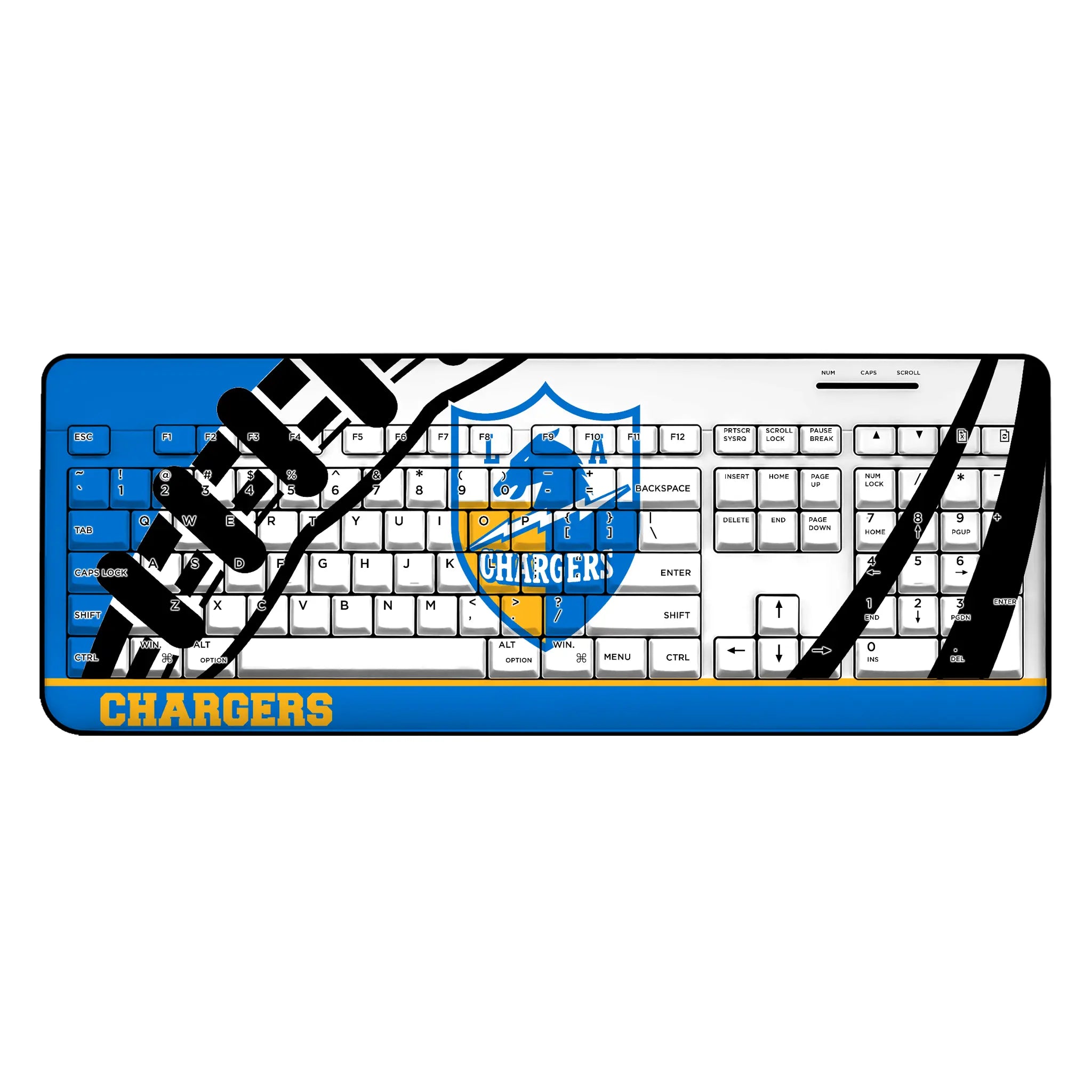 Los Angeles Chargers Historic Collection Passtime Wireless USB Keyboard