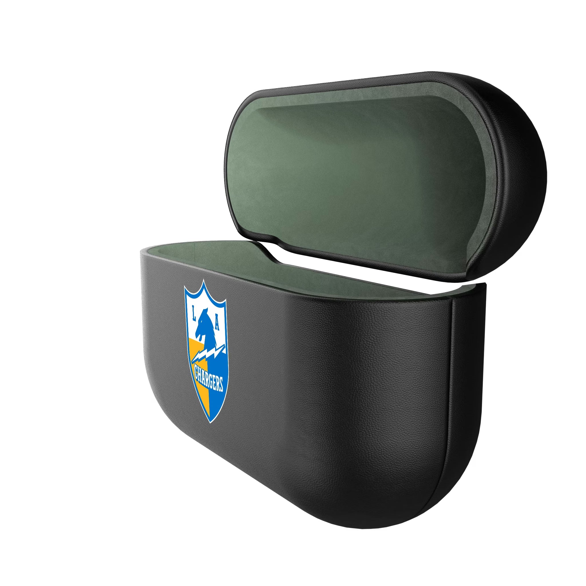 Los Angeles Chargers Historic Collection Personalized Insignia AirPods AirPod Case Cover - Isometric View#Device_AirPods Pro 1st Gen