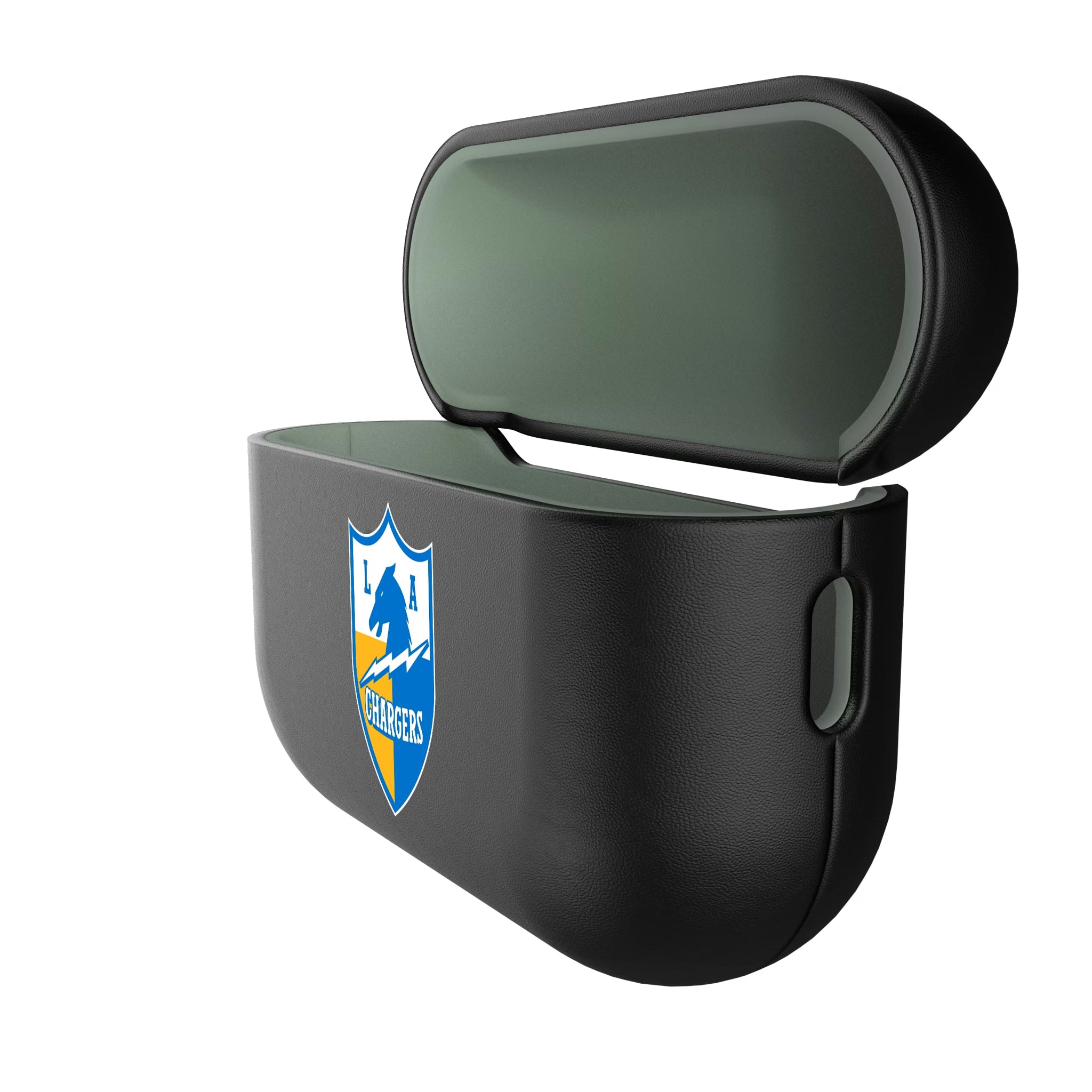 Los Angeles Chargers Historic Collection Personalized Insignia AirPods AirPod Case Cover - Isometric View#Device_AirPods Pro 3