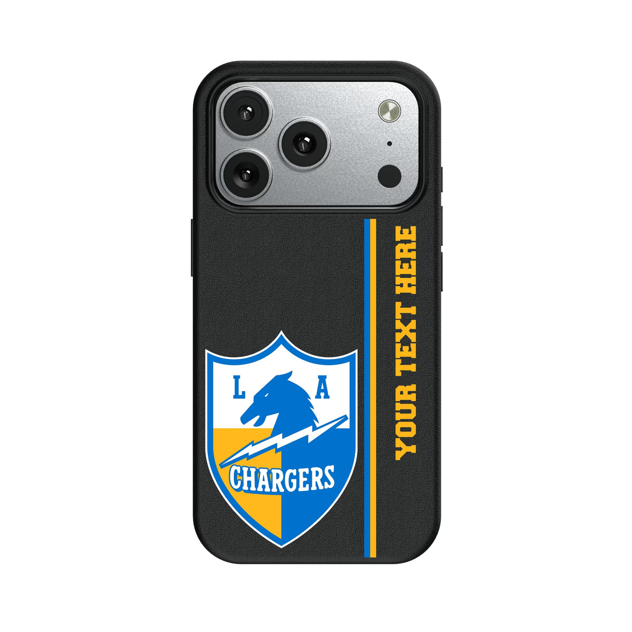 Los Angeles Chargers Historic Collection Personalized Sidebard iPhone MagSafe Compatible Phone Case for Apple iPhone#Device_iPhone 17 Pro