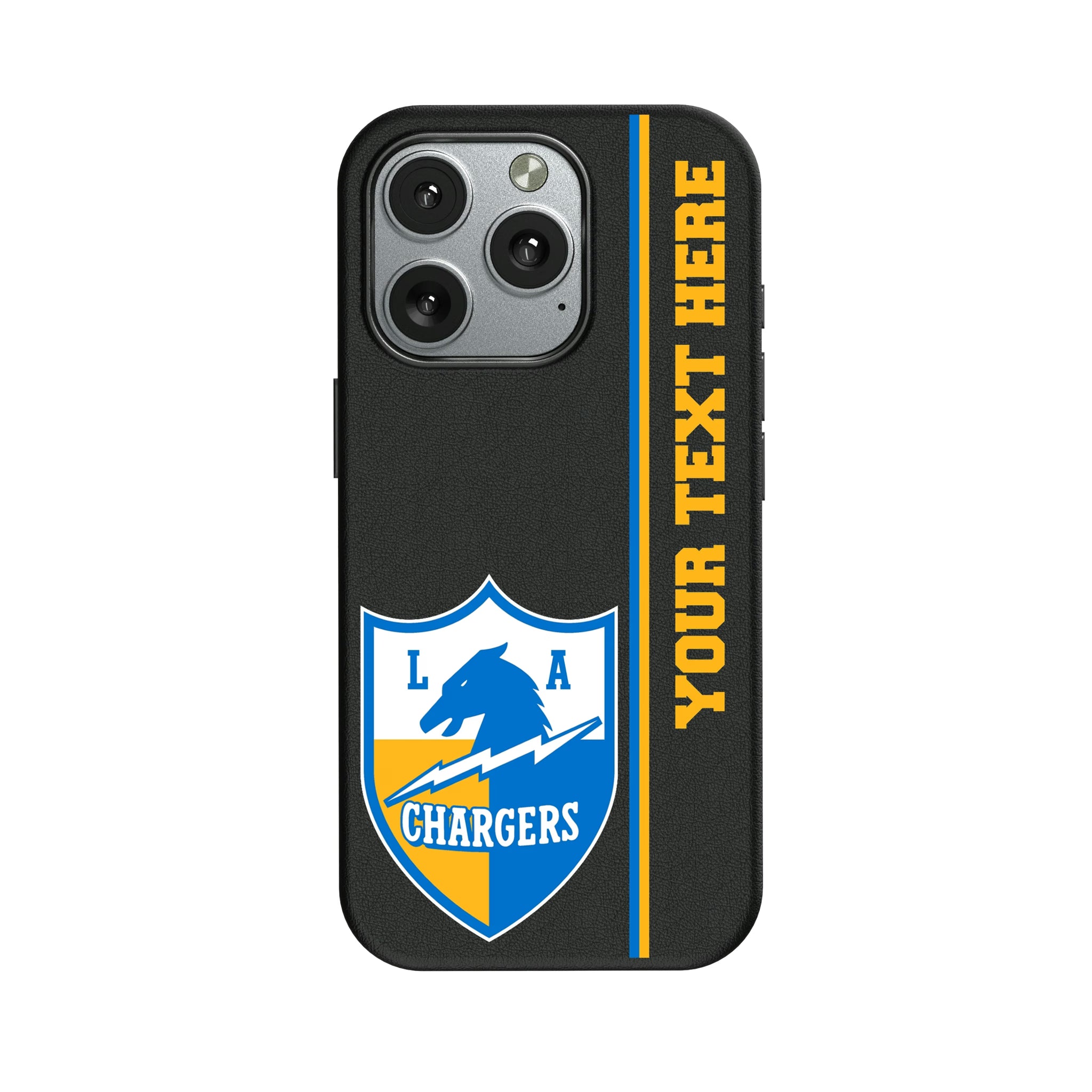 Los Angeles Chargers Historic Collection Personalized Sidebard iPhone MagSafe Compatible Phone Case for Apple iPhone