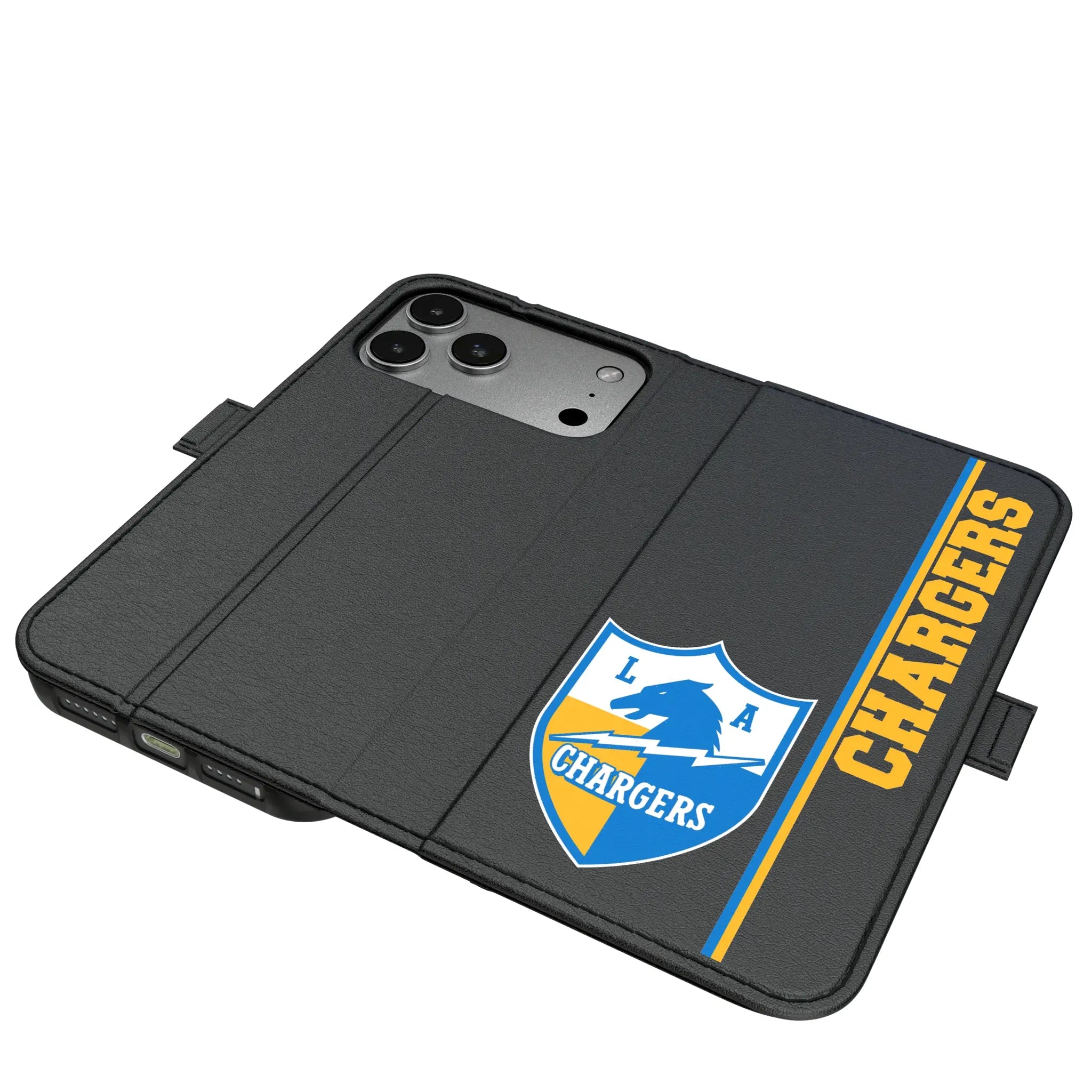 Los Angeles Chargers Historic Collection Sidebar iPhone Folio Phone Case for Apple iPhone#Device_iPhone 17 Pro Max