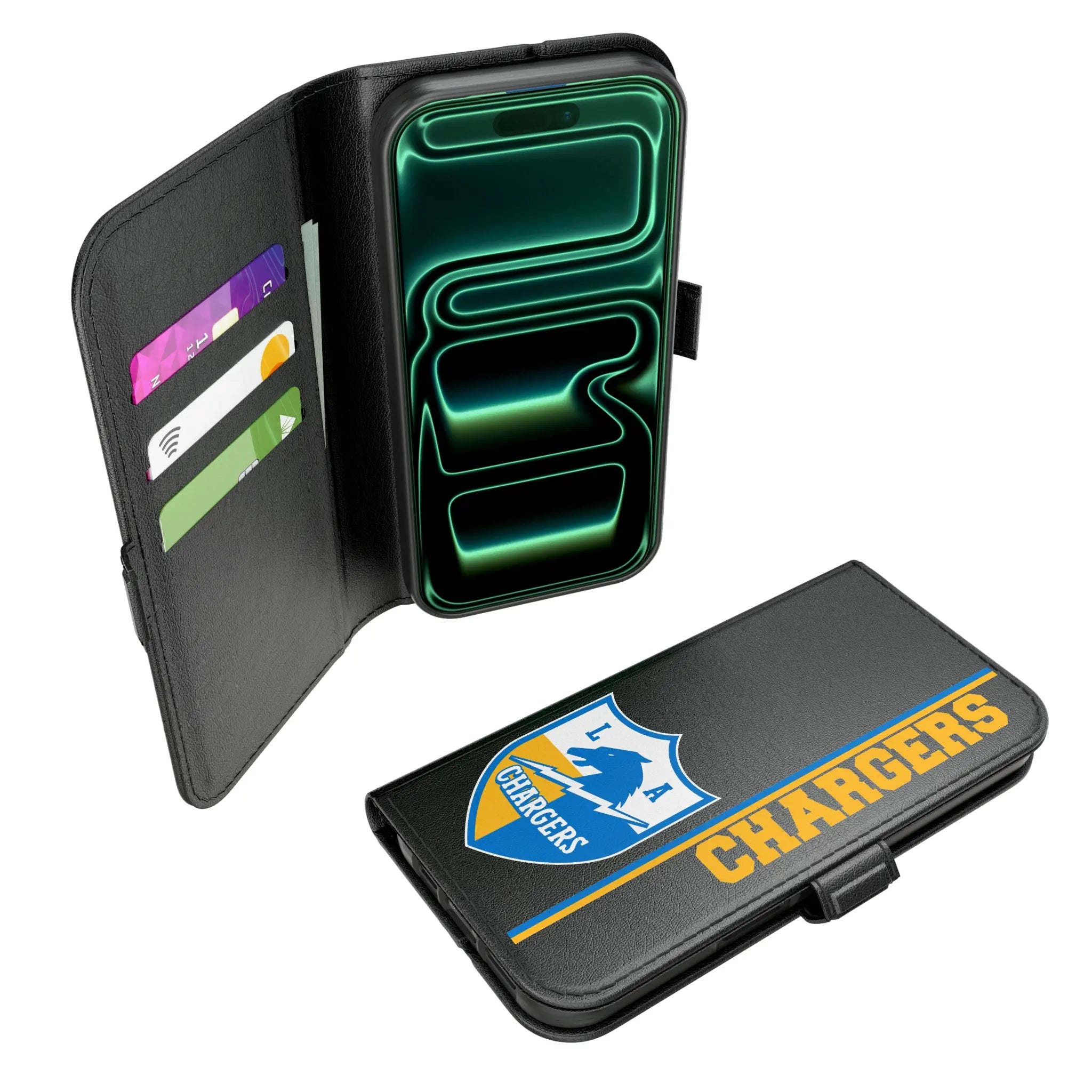 Los Angeles Chargers Historic Collection Sidebar iPhone Folio Phone Case for Apple iPhone#Device_iPhone 17