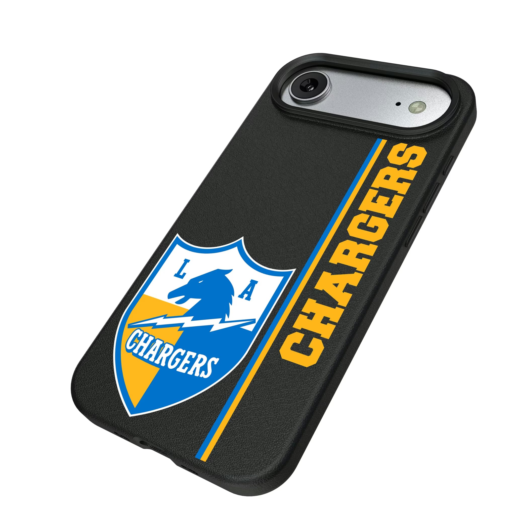 Los Angeles Chargers Historic Collection Sidebar iPhone MagSafe Compatible Phone Case for Apple iPhone - Isometric View#Device_iPhone Air