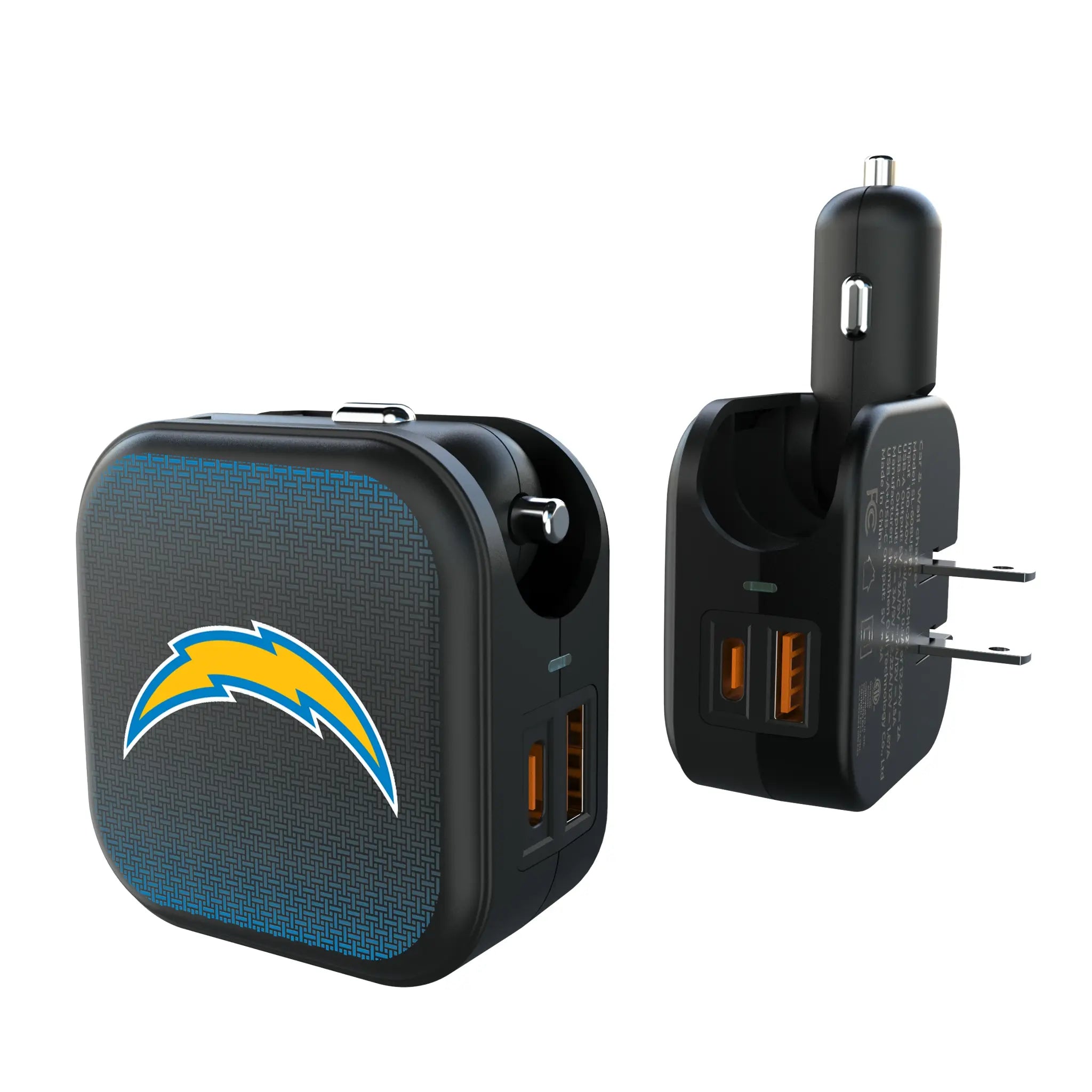 Los Angeles Chargers Linen 2 in 1 USB A/C Charger