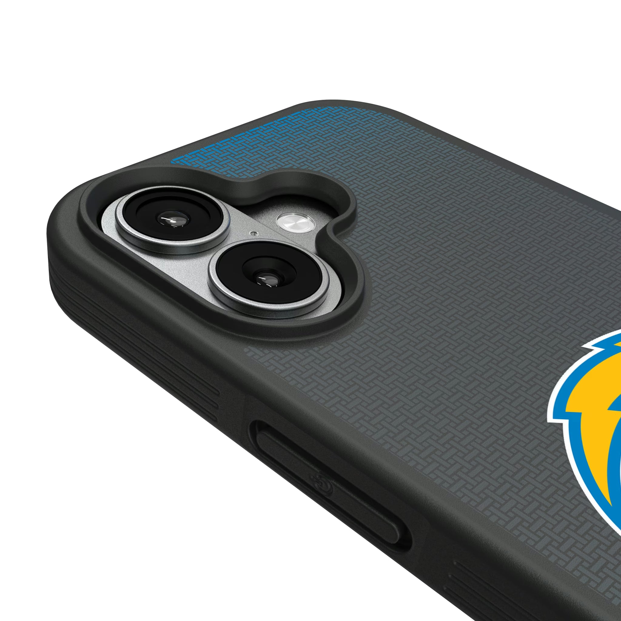 Los Angeles Chargers Linen iPhone Bump Phone Case for Apple iPhone - Detail#Device_iPhone 17