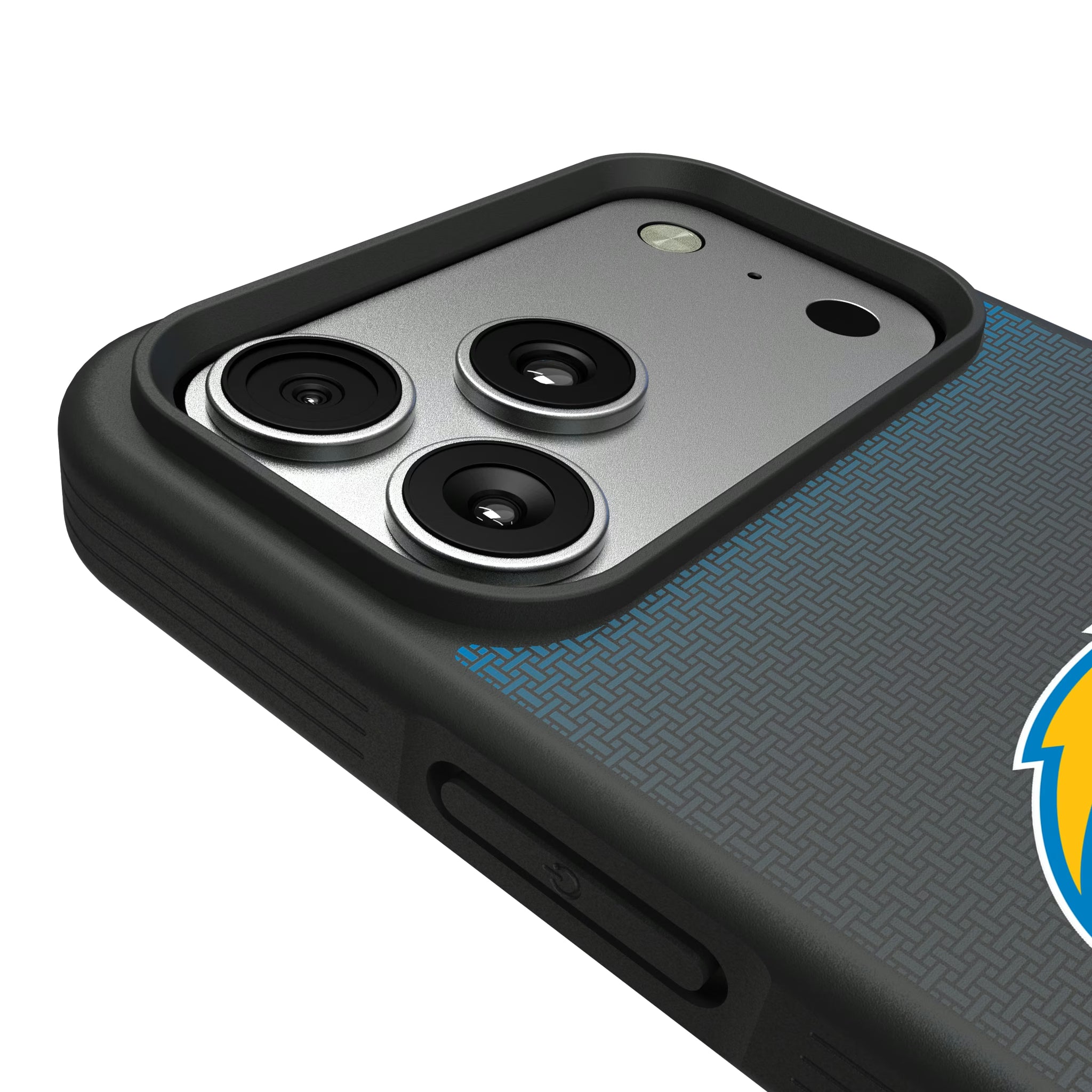 Los Angeles Chargers Linen iPhone Bump Phone Case for Apple iPhone - Detail#Device_iPhone 17 Pro Max