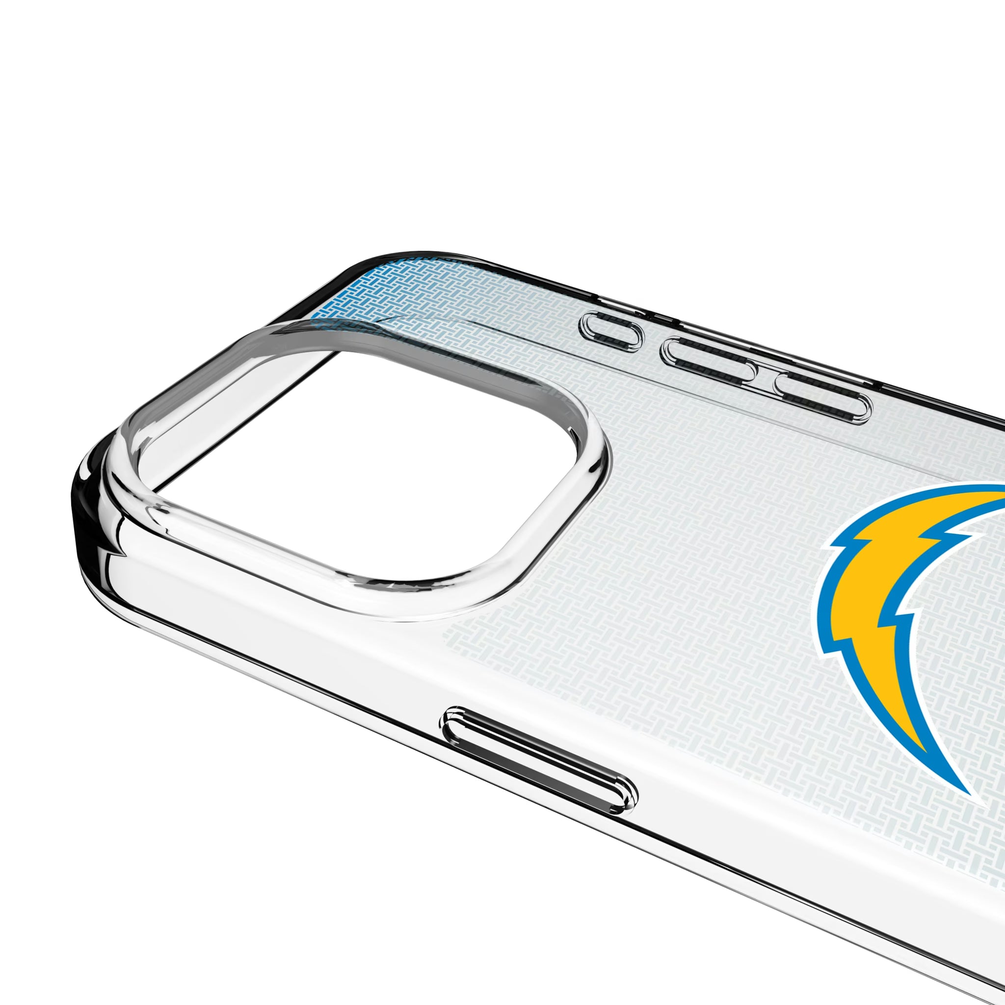Los Angeles Chargers Linen iPhone Clear Phone Case for Apple iPhone - Detail