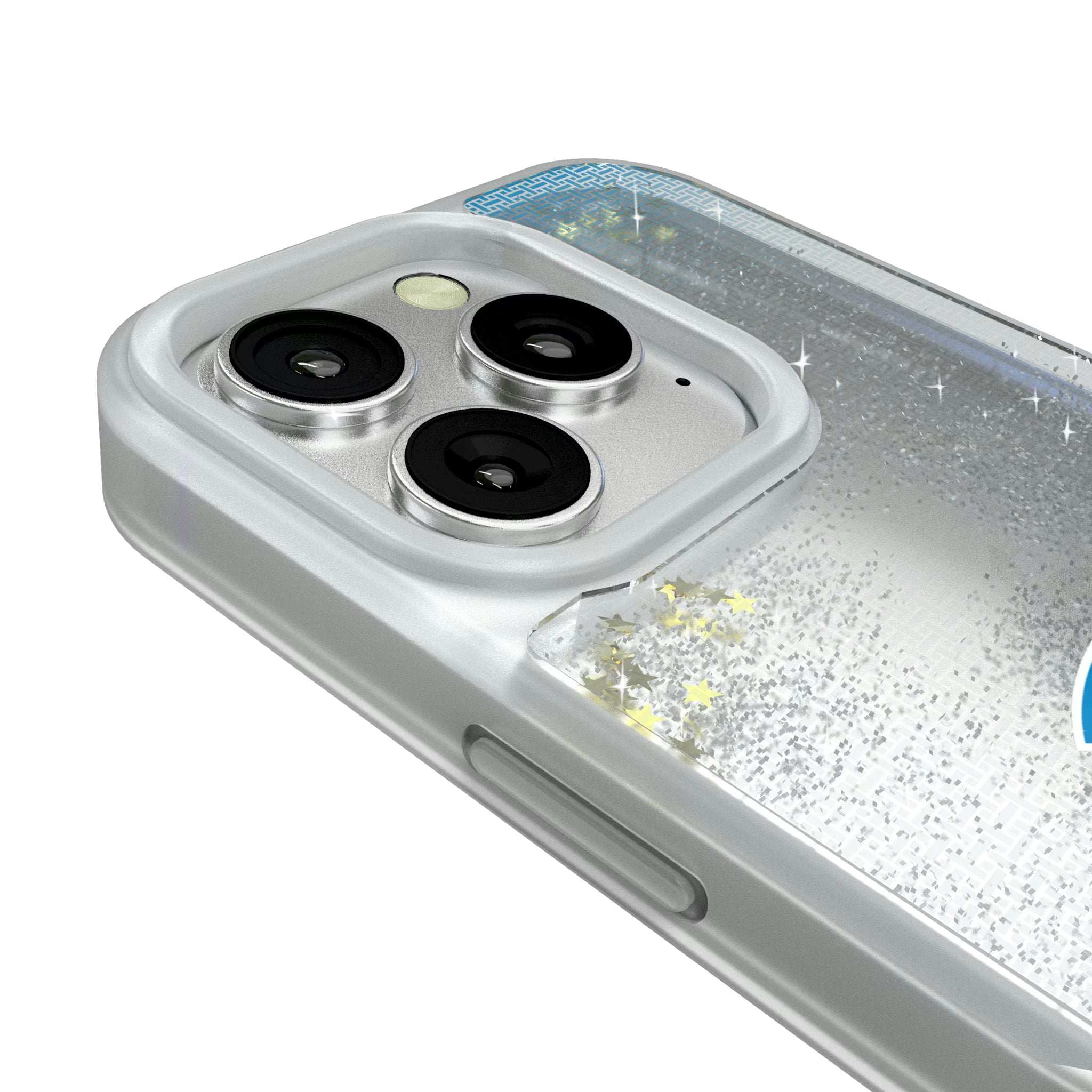 Los Angeles Chargers Linen iPhone Glitter Phone Case for Apple iPhone - Detail#Device_iPhone 16 Pro