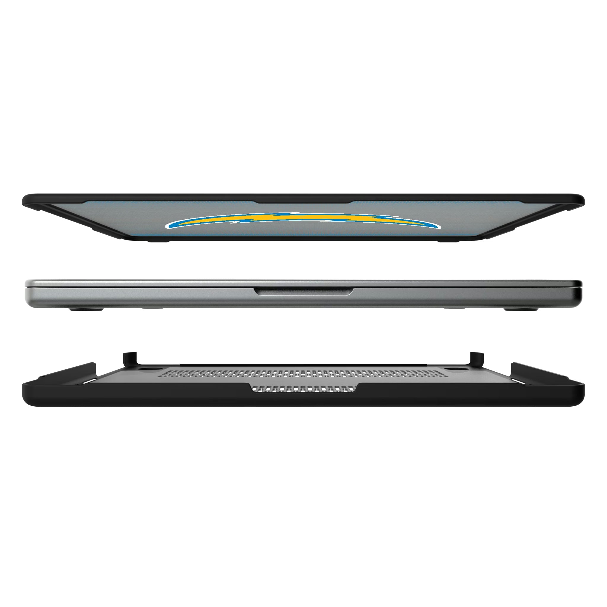 Los Angeles Chargers Linen MacBook Laptop Case for Apple MacBook#Device_MacBook Pro (14-inch, 2021) / MacBook Pro (14-inch, 2023) / MacBook Pro (14-inch, 2024)