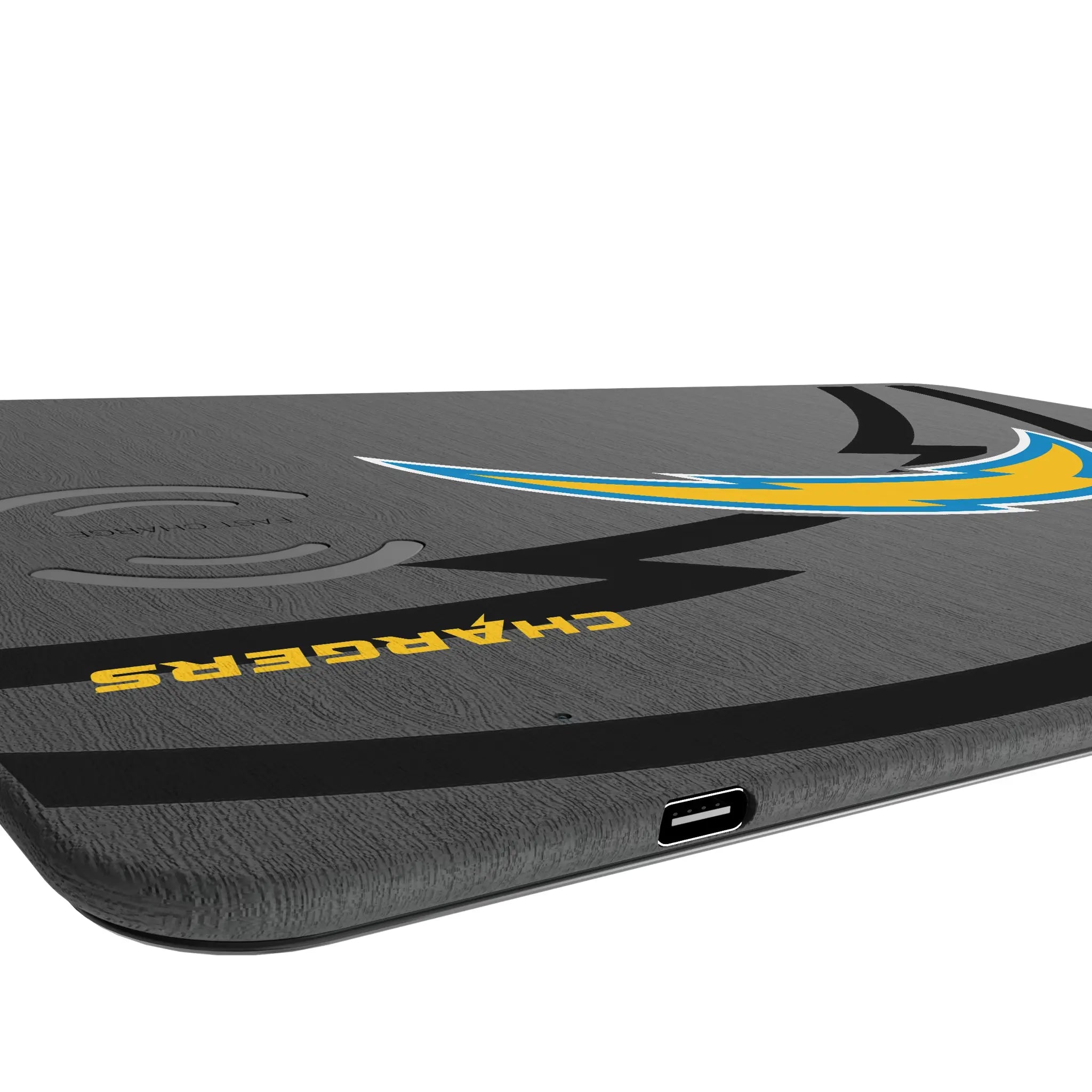 Los Angeles Chargers Monocolor Tilt 15-Watt Wireless Charger and Mouse Pad