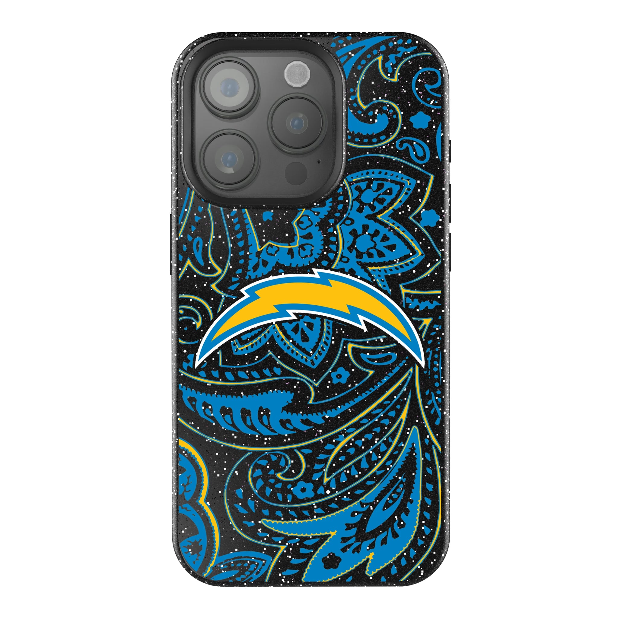 Los Angeles Chargers Paisley iPhone Bling Phone Case for Apple iPhone