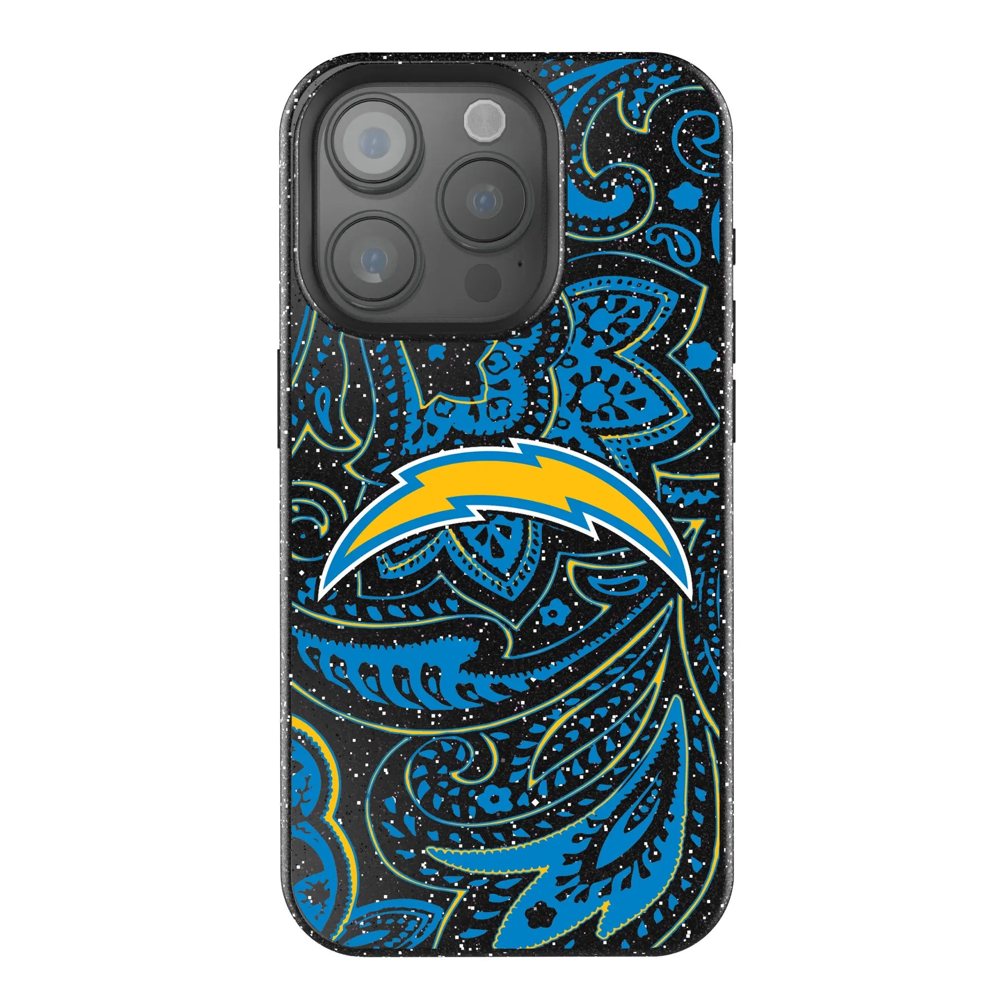 Los Angeles Chargers Paisley iPhone Bling Phone Case for Apple iPhone