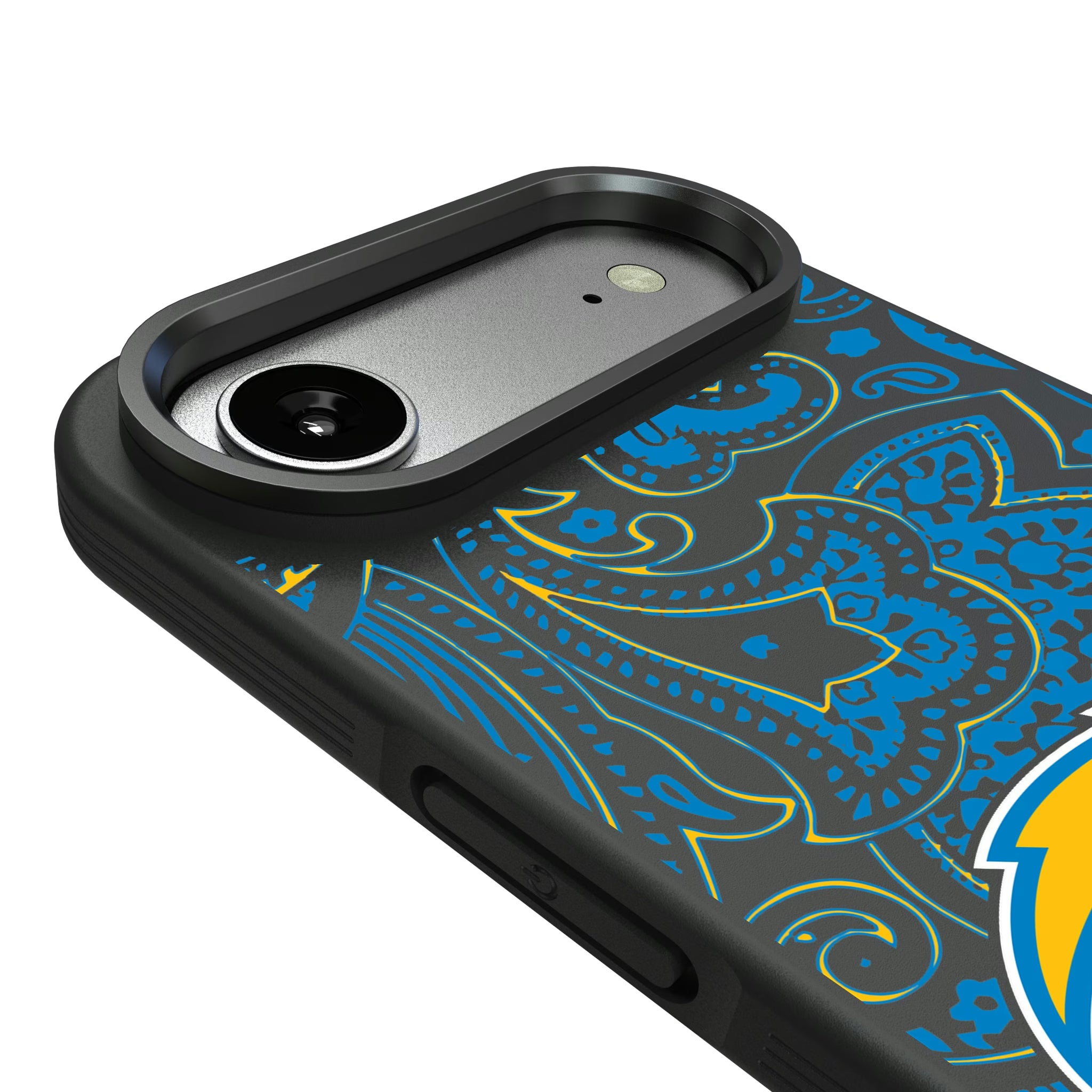 Los Angeles Chargers Paisley iPhone Bump Phone Case for Apple iPhone - Detail#Device_iPhone Air