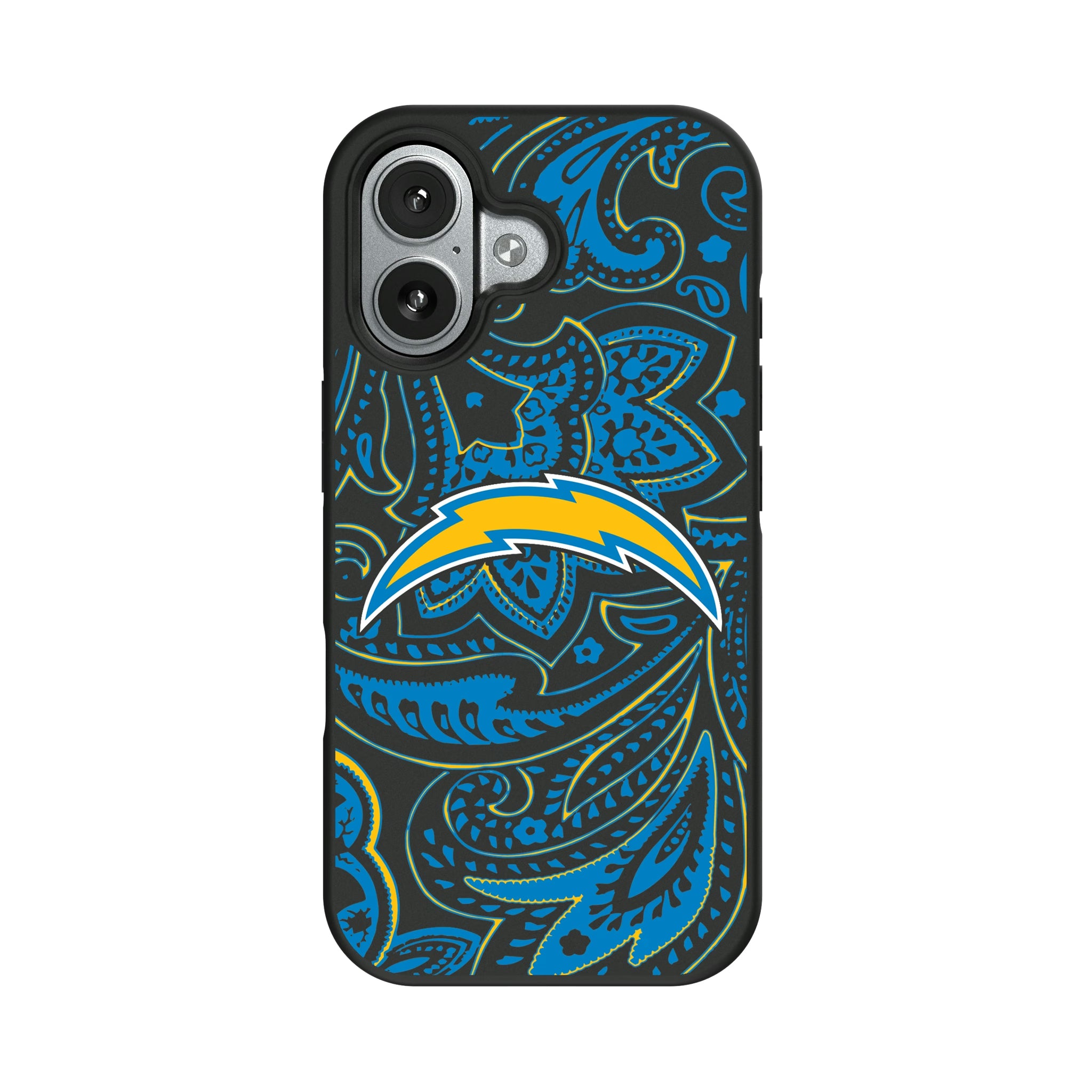 Los Angeles Chargers Paisley iPhone Bump Phone Case for Apple iPhone#Device_iPhone 17