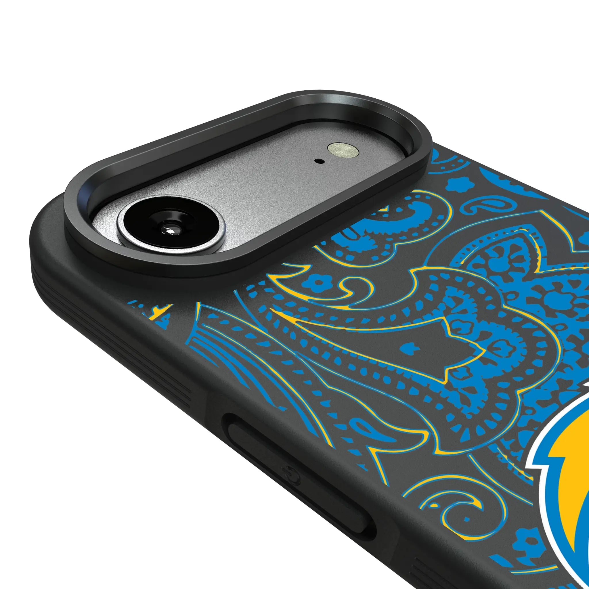 Los Angeles Chargers Paisley iPhone Bump Phone Case for Apple iPhone - Detail#Device_iPhone Air