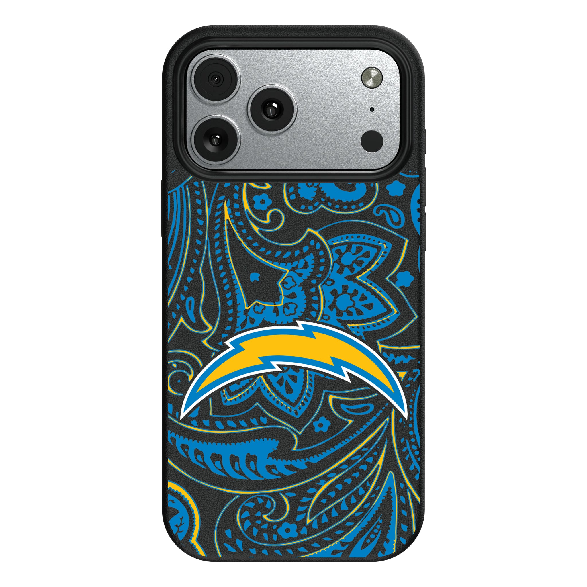 Los Angeles Chargers Paisley iPhone MagSafe Compatible Phone Case for Apple iPhone#Device_iPhone 17 Pro Max