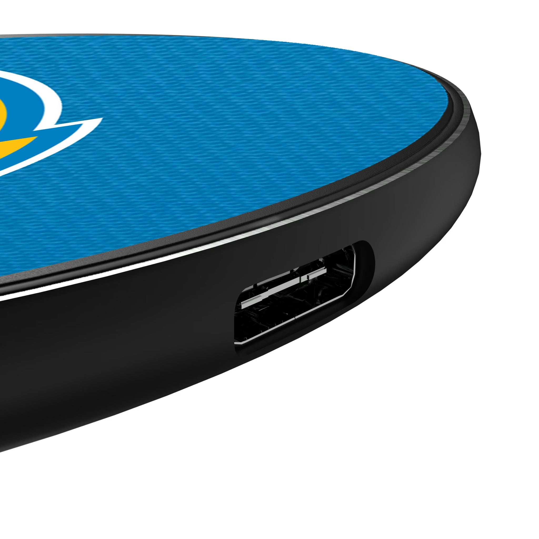 Los Angeles Chargers Personalized Endzone Solid 15-Watt Wireless Charger - Detail