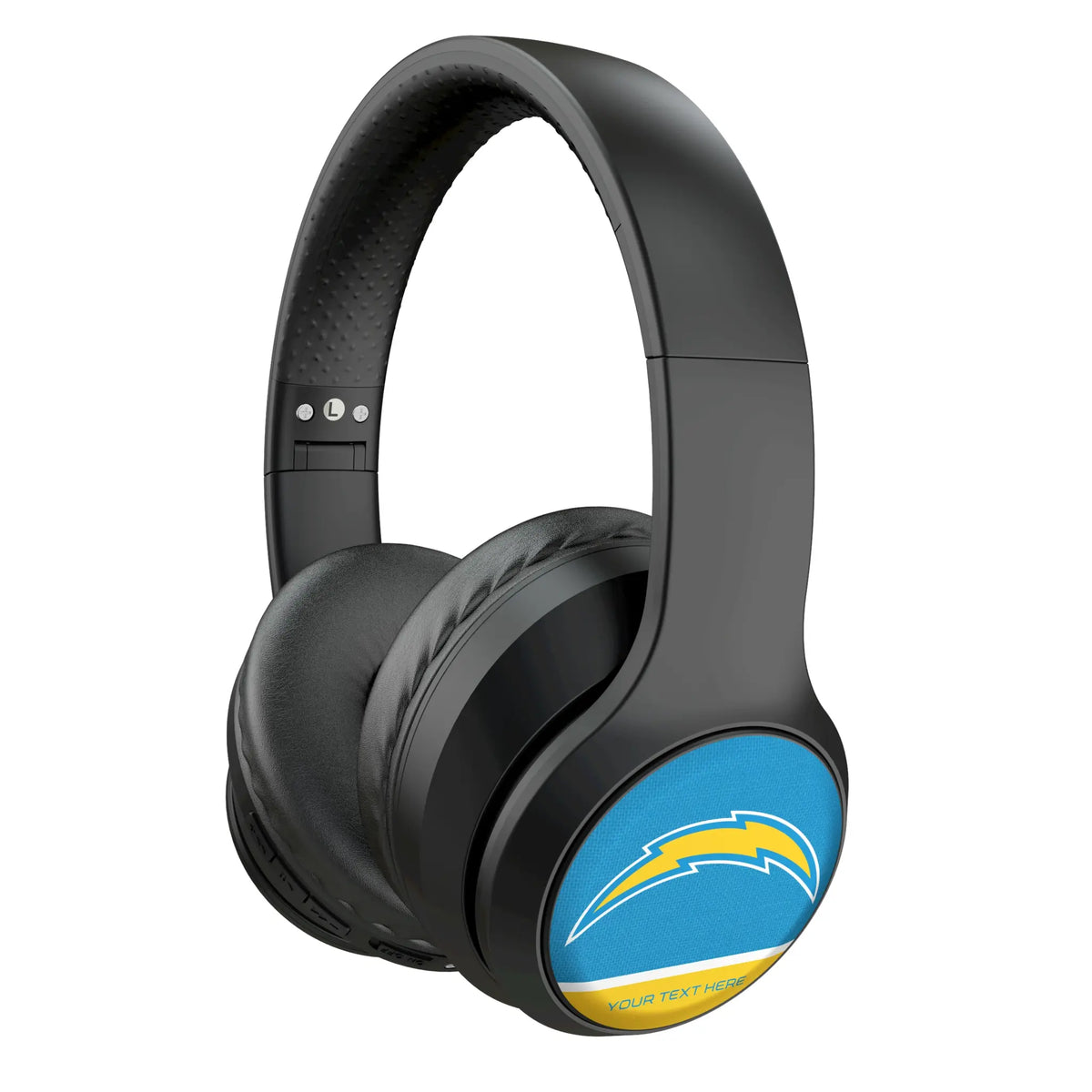 Los Angeles Chargers Personalized Endzone Solid Wireless Over-Ear Headphones With Case