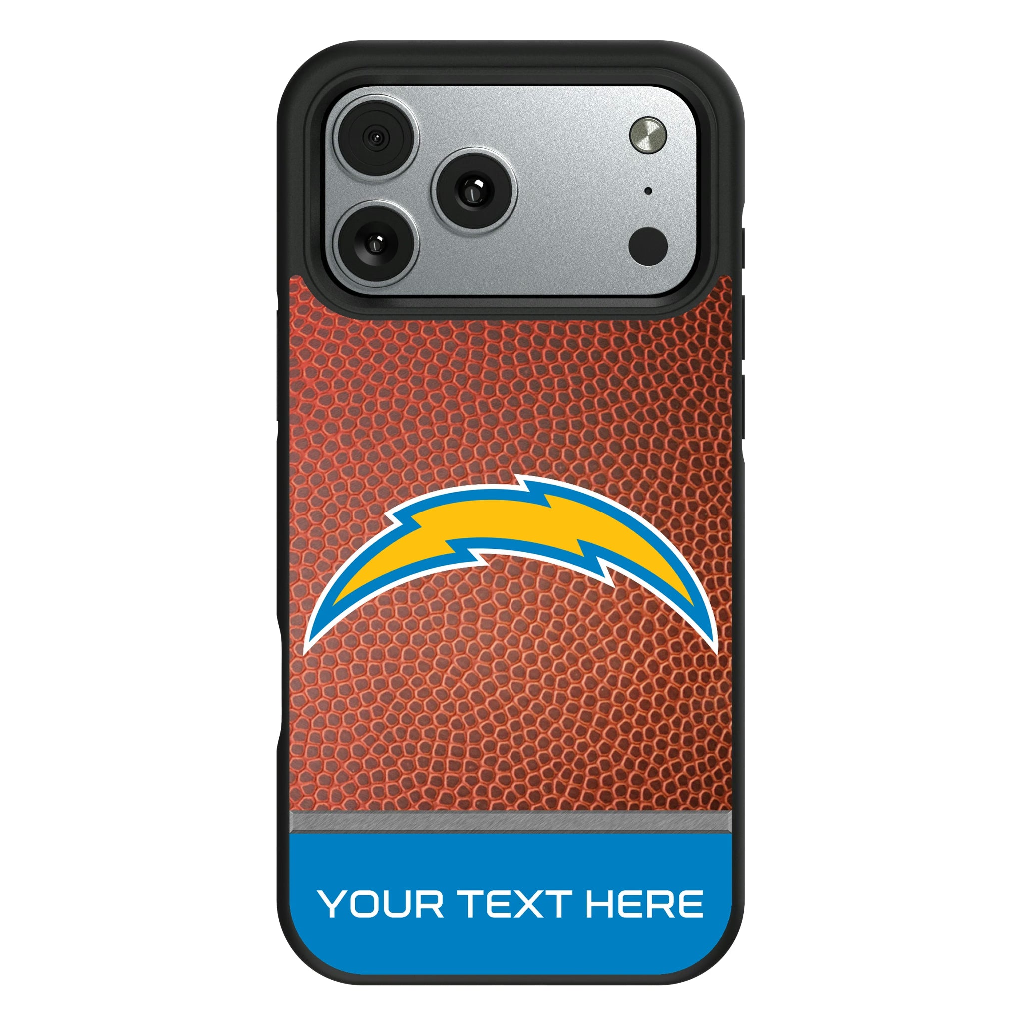 Los Angeles Chargers Personalized Football iPhone Bump Phone Case for Apple iPhone#Device_iPhone 17 Pro Max