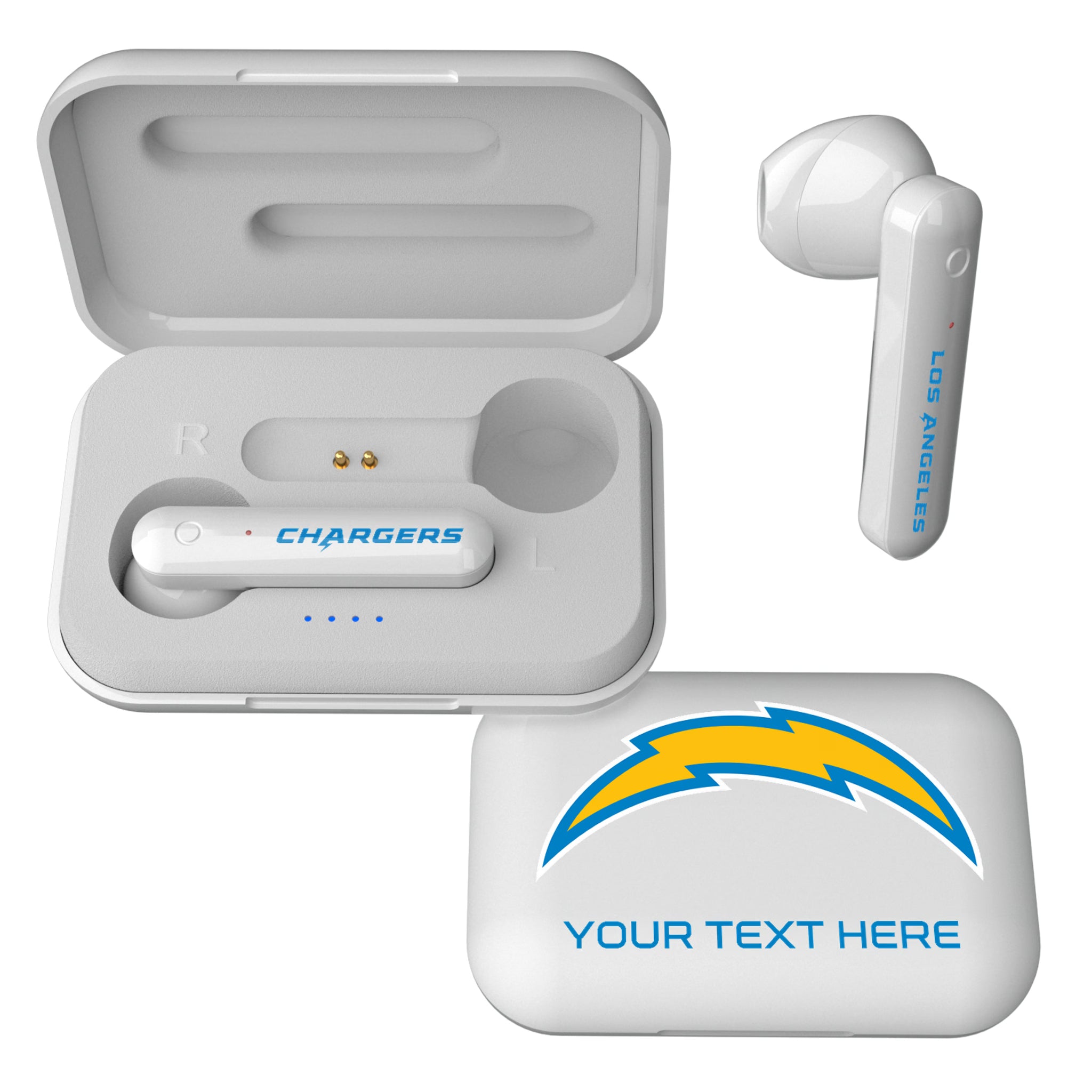 Los Angeles Chargers Personalized Insignia Wireless TWS Earbuds